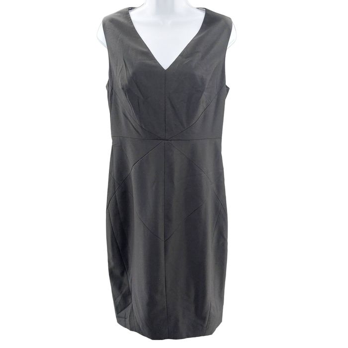 Ted Baker Ted Baker London Women's Shift Dress Black V-Neck Size 3 ...