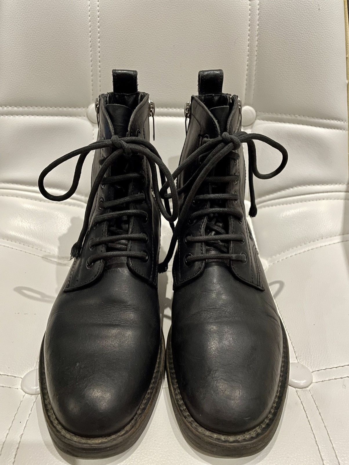 Saint Laurent Paris Saint Laurent Paris Double Zip Ranger Combat Boot Size 37 Size US 7 / IT 37 - 5 Thumbnail