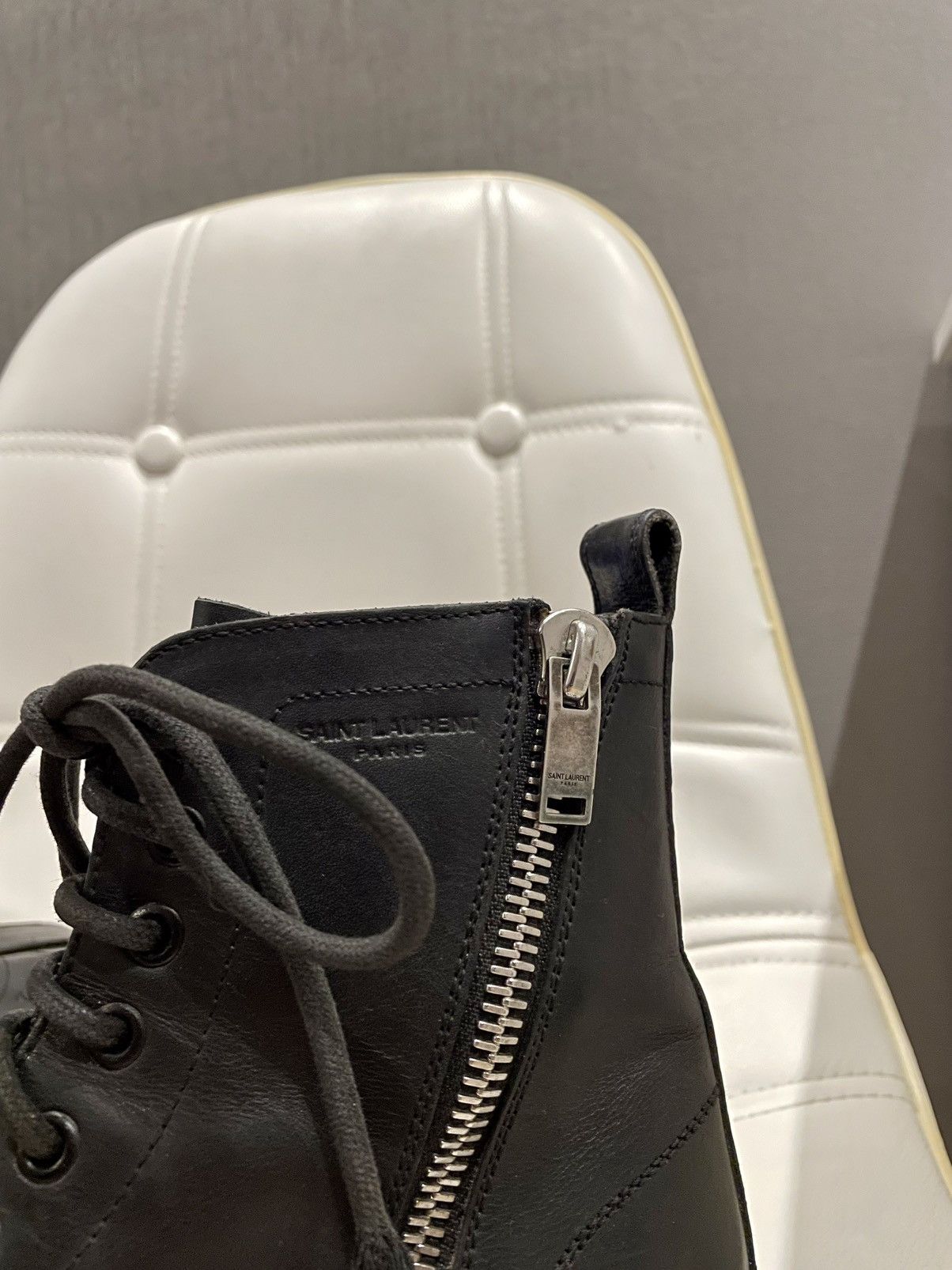 Saint Laurent Paris Saint Laurent Paris Double Zip Ranger Combat Boot Size 37 Size US 7 / IT 37 - 6 Thumbnail