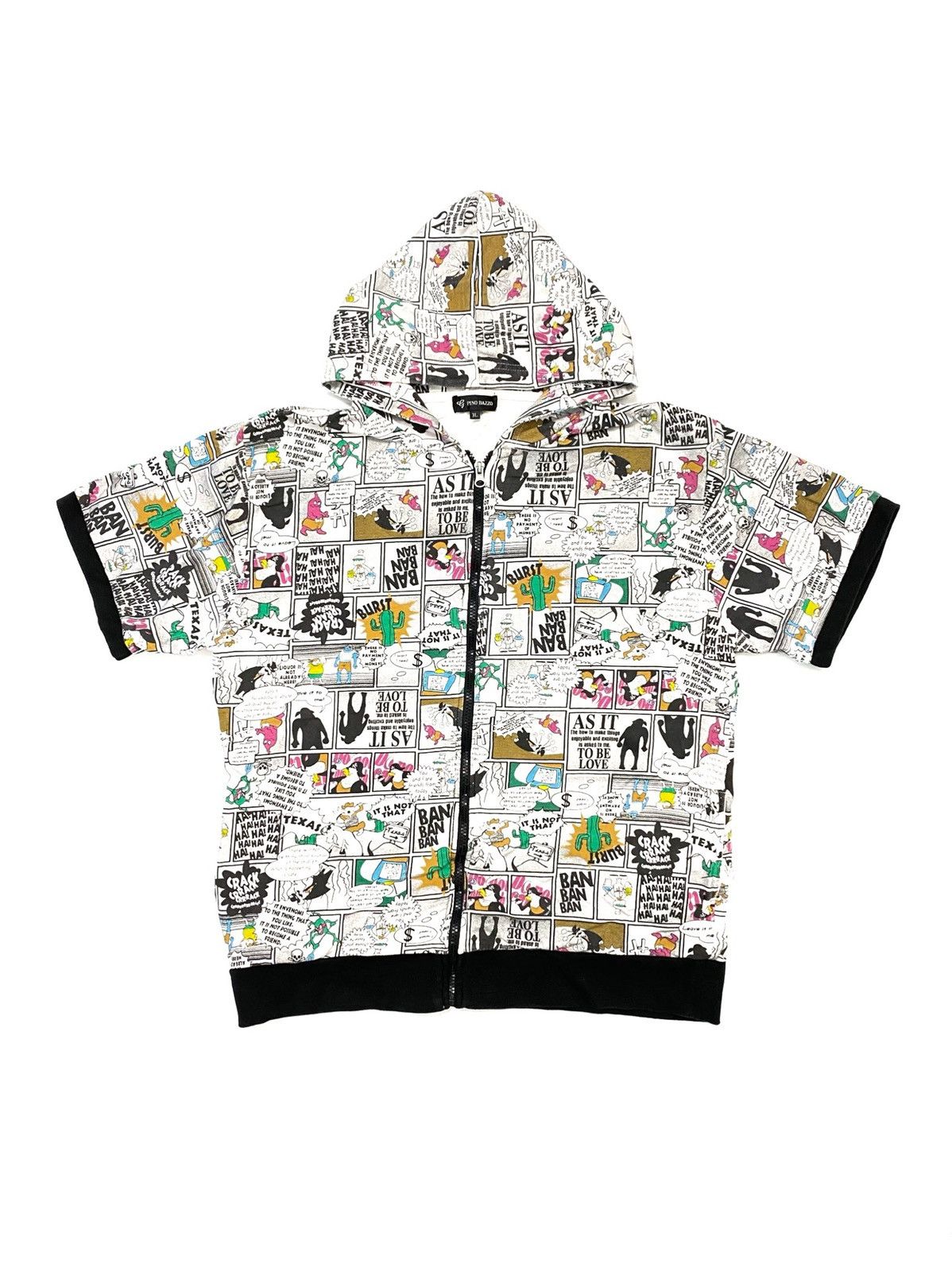 Japanese Brand × Vintage Pino Bazzo Comic Printed Hooded Size US XL / EU 56 / 4 - 1 Thumbnail