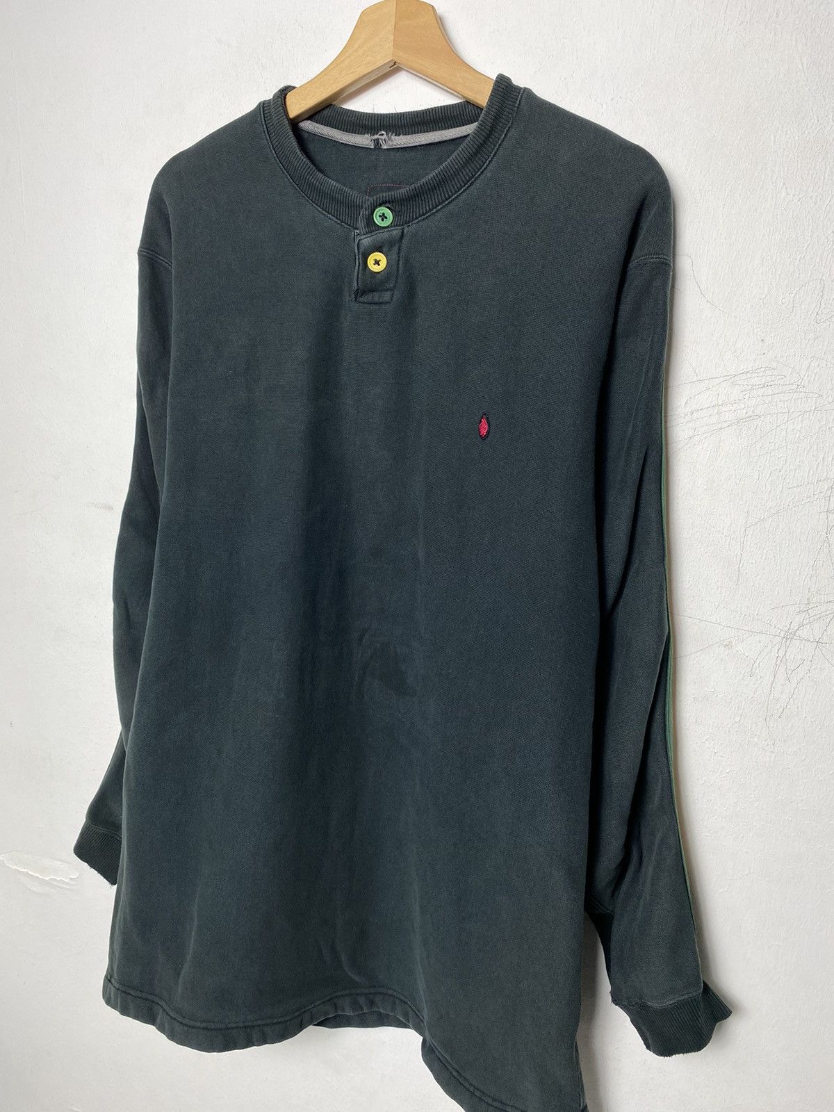 Japanese Brand × Vintage Vintage Striped Rasta Crewneck Size US L / EU 52-54 / 3 - 3 Thumbnail