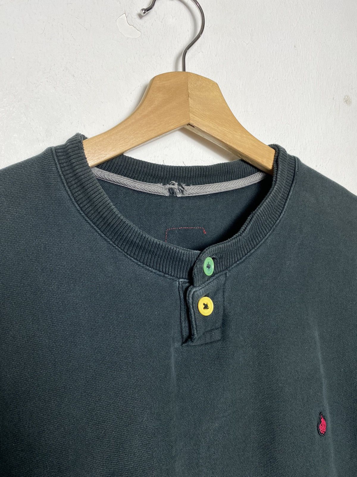 Japanese Brand × Vintage Vintage Striped Rasta Crewneck Size US L / EU 52-54 / 3 - 5 Thumbnail