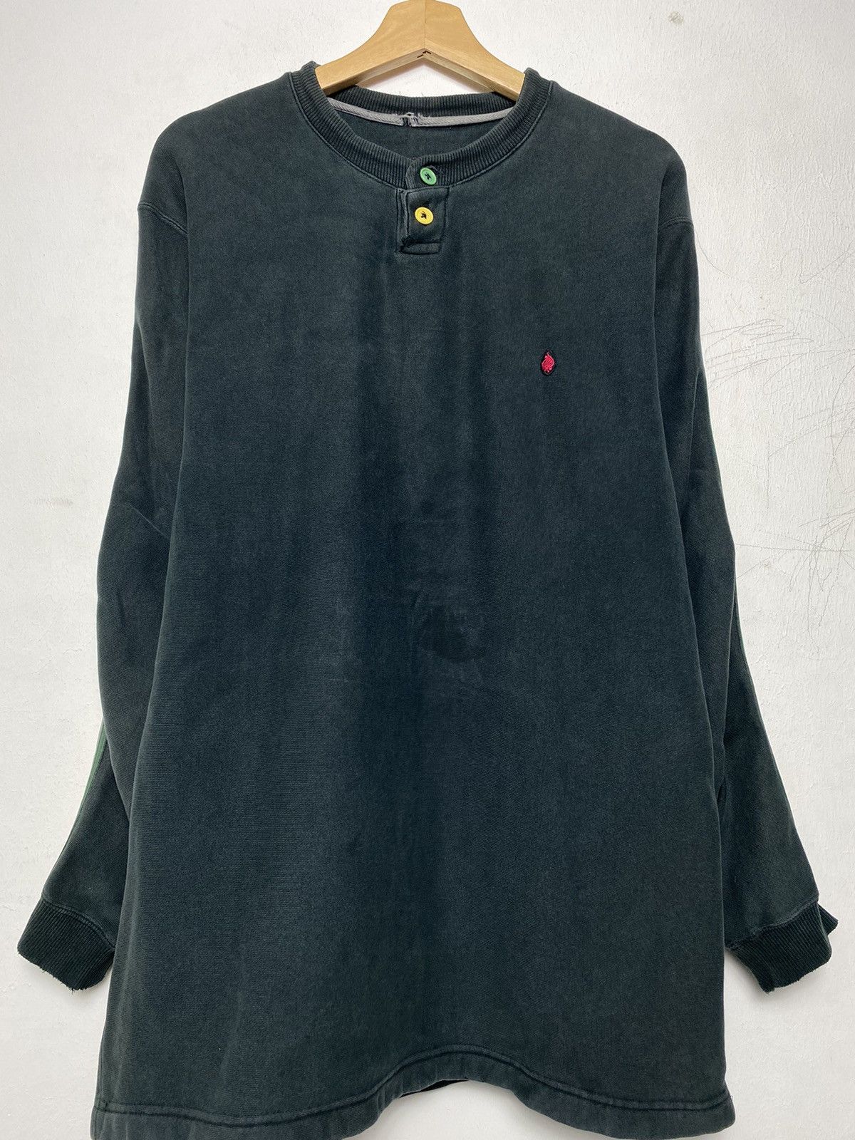 Japanese Brand × Vintage Vintage Striped Rasta Crewneck Size US L / EU 52-54 / 3 - 2 Thumbnail