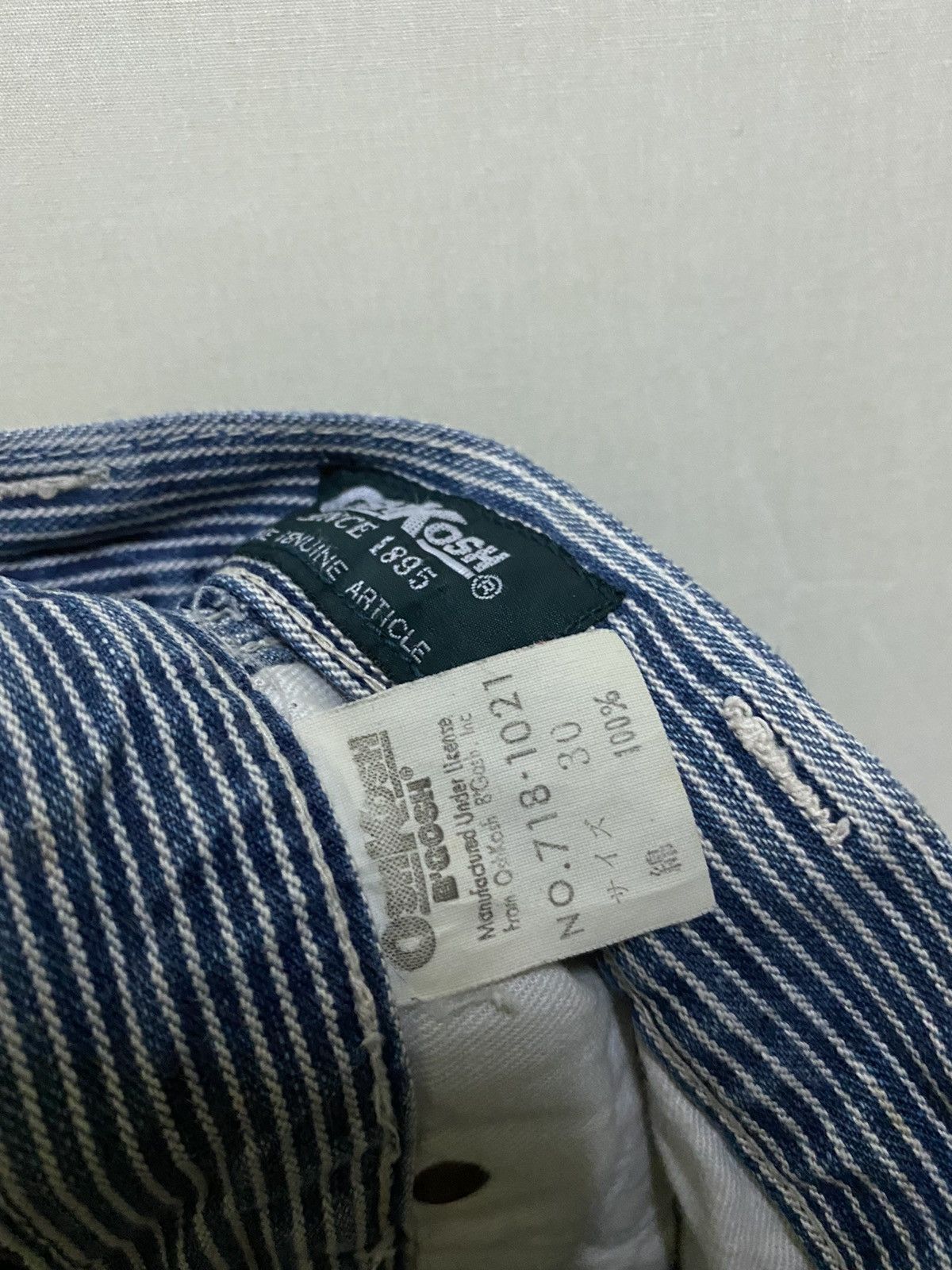 Oshkosh Vintage Oshkosh Worker Pants Stripes Hickory Jeans Size US 30 / EU 46 - 13 Thumbnail