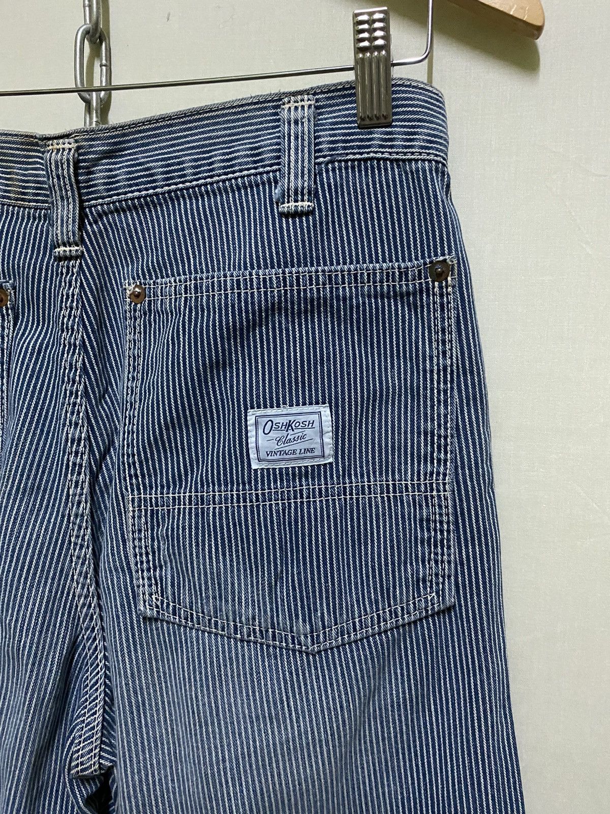 Oshkosh Vintage Oshkosh Worker Pants Stripes Hickory Jeans Size US 30 / EU 46 - 10 Thumbnail