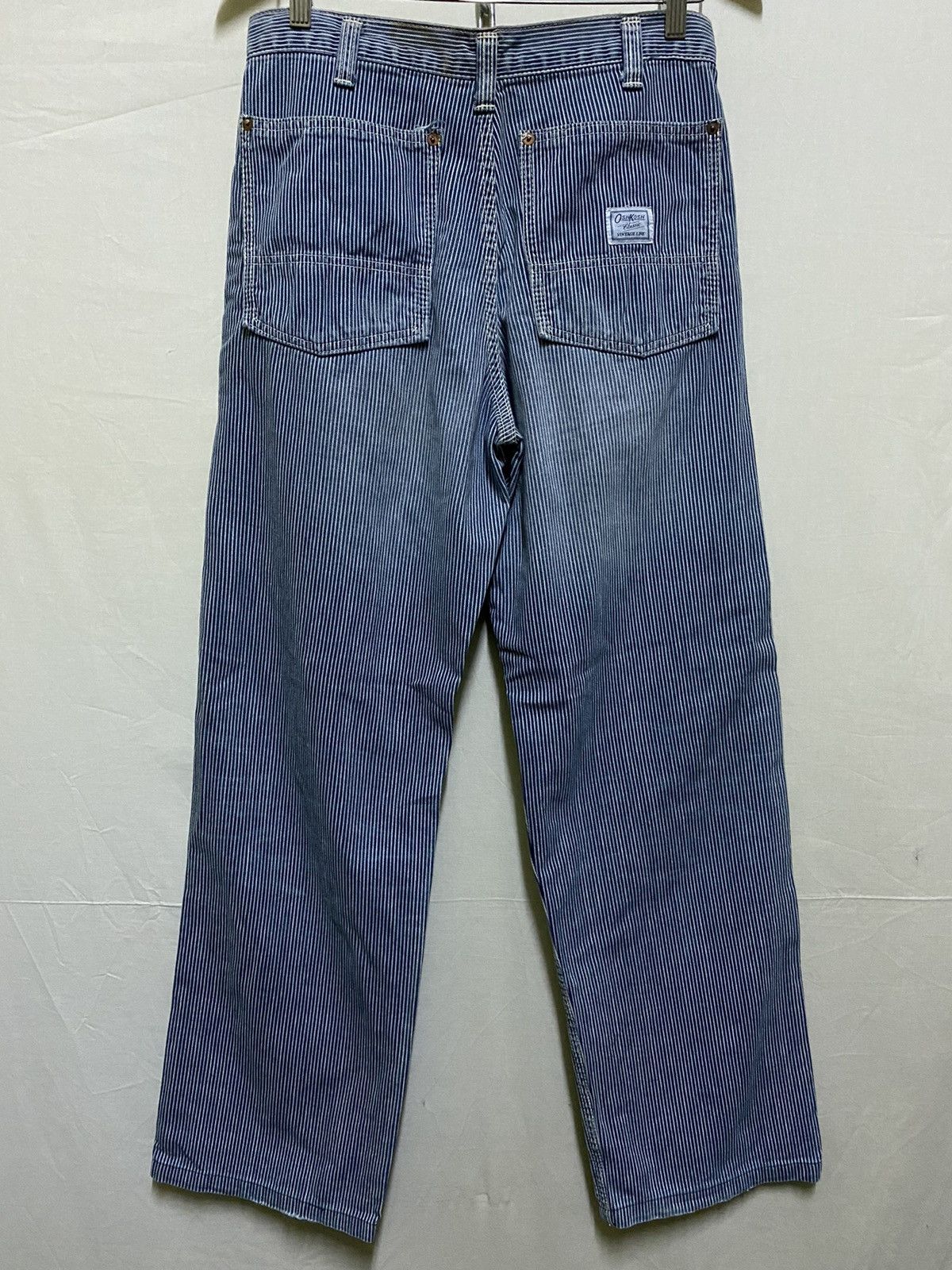 Oshkosh Vintage Oshkosh Worker Pants Stripes Hickory Jeans Size US 30 / EU 46 - 7 Thumbnail