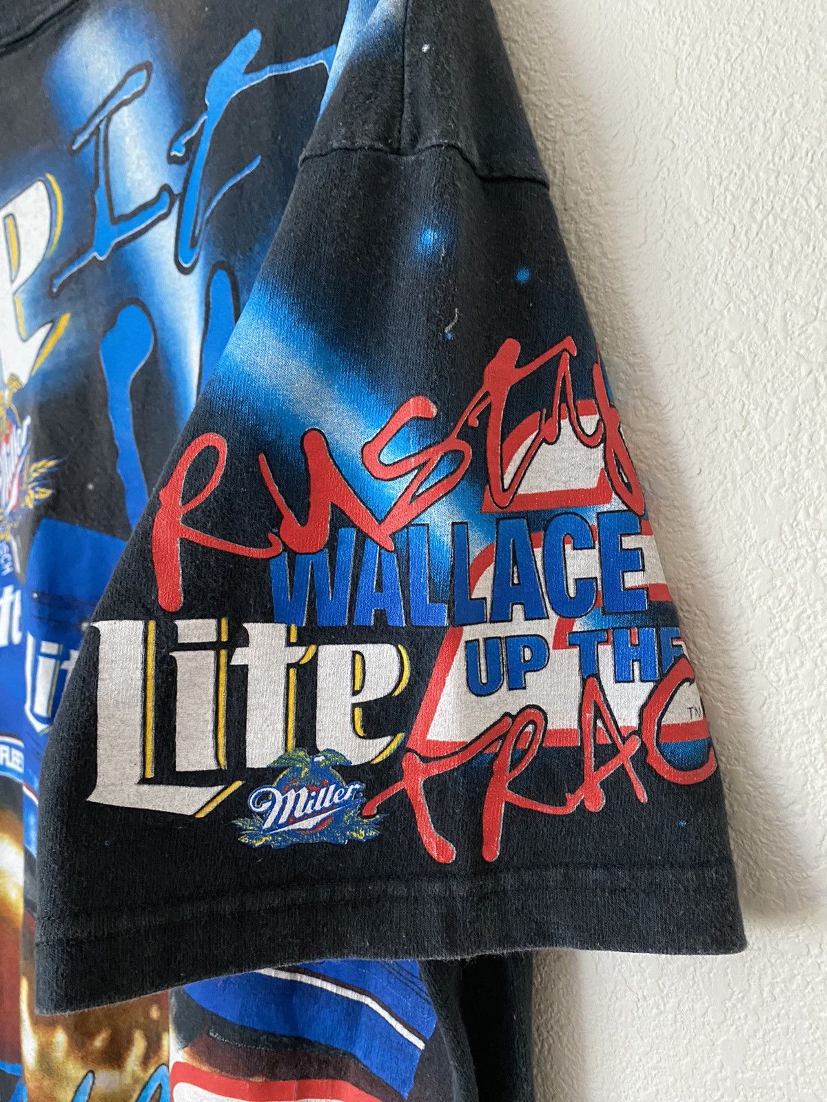 NASCAR Rare Vintage Nascar X Rusty Wallace Shirt Size US L / EU 52-54 / 3 - 3 Thumbnail