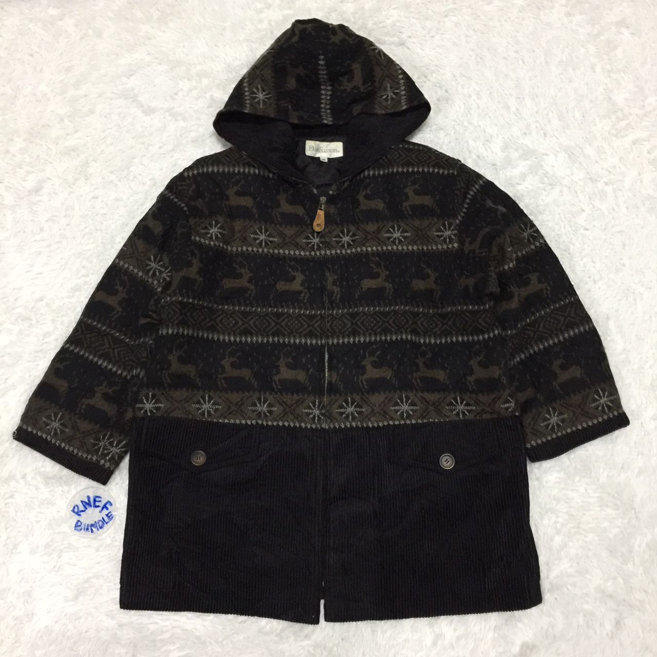 Japanese Brand ElleSaison wool jacket navajo design Size US M / EU 48-50 / 2 - 1 Thumbnail