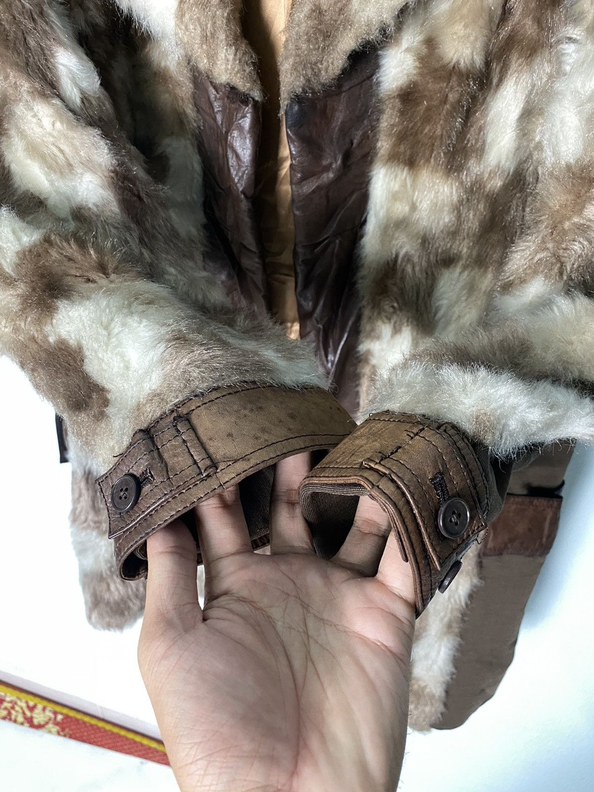 Vintage Vintage Fur Jacket Rare Design Size US XS / EU 42 / 0 - 4 Thumbnail