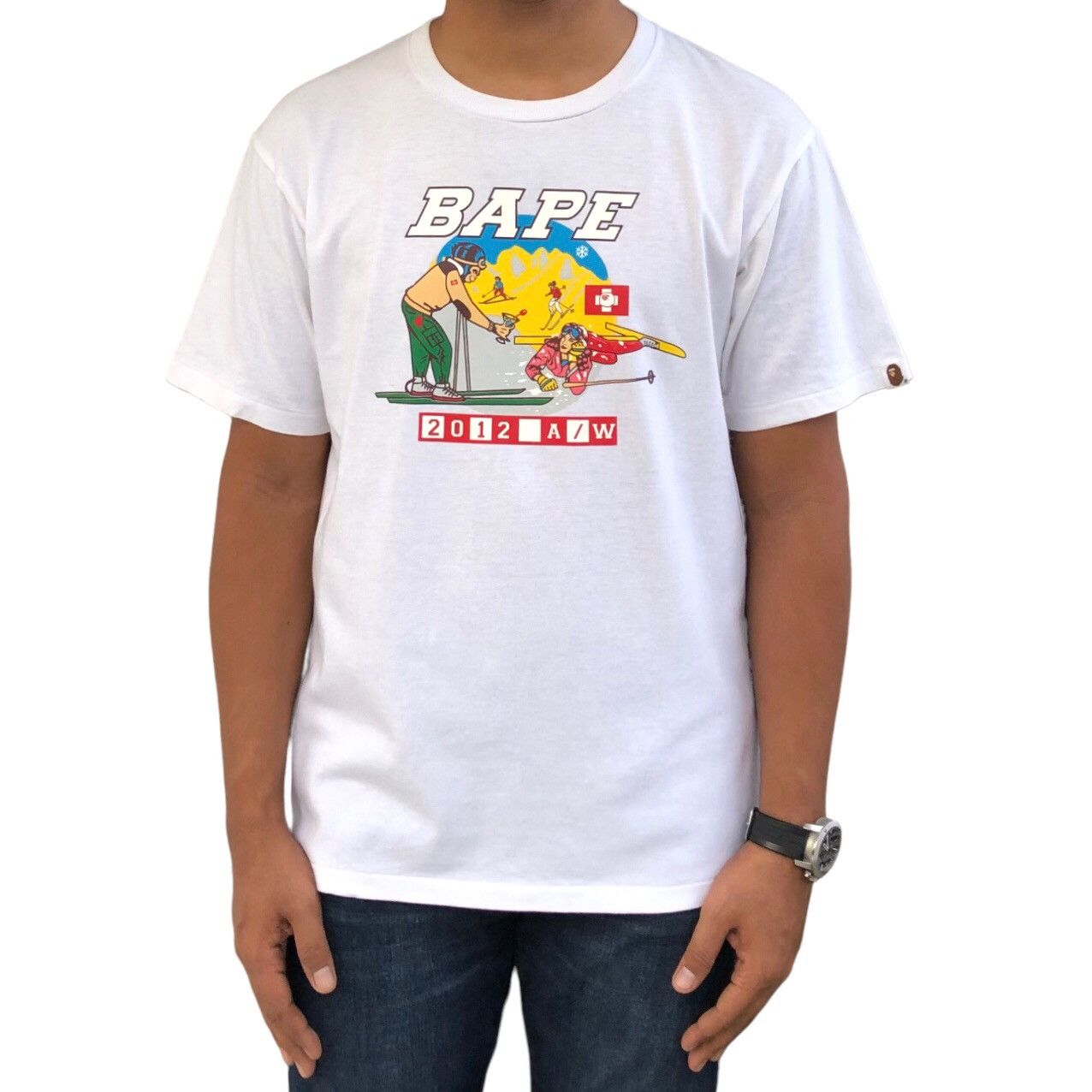 Bape OG BAPE 2012 AW Season Ski T-Shirt Size US M / EU 48-50 / 2 - 3 Thumbnail