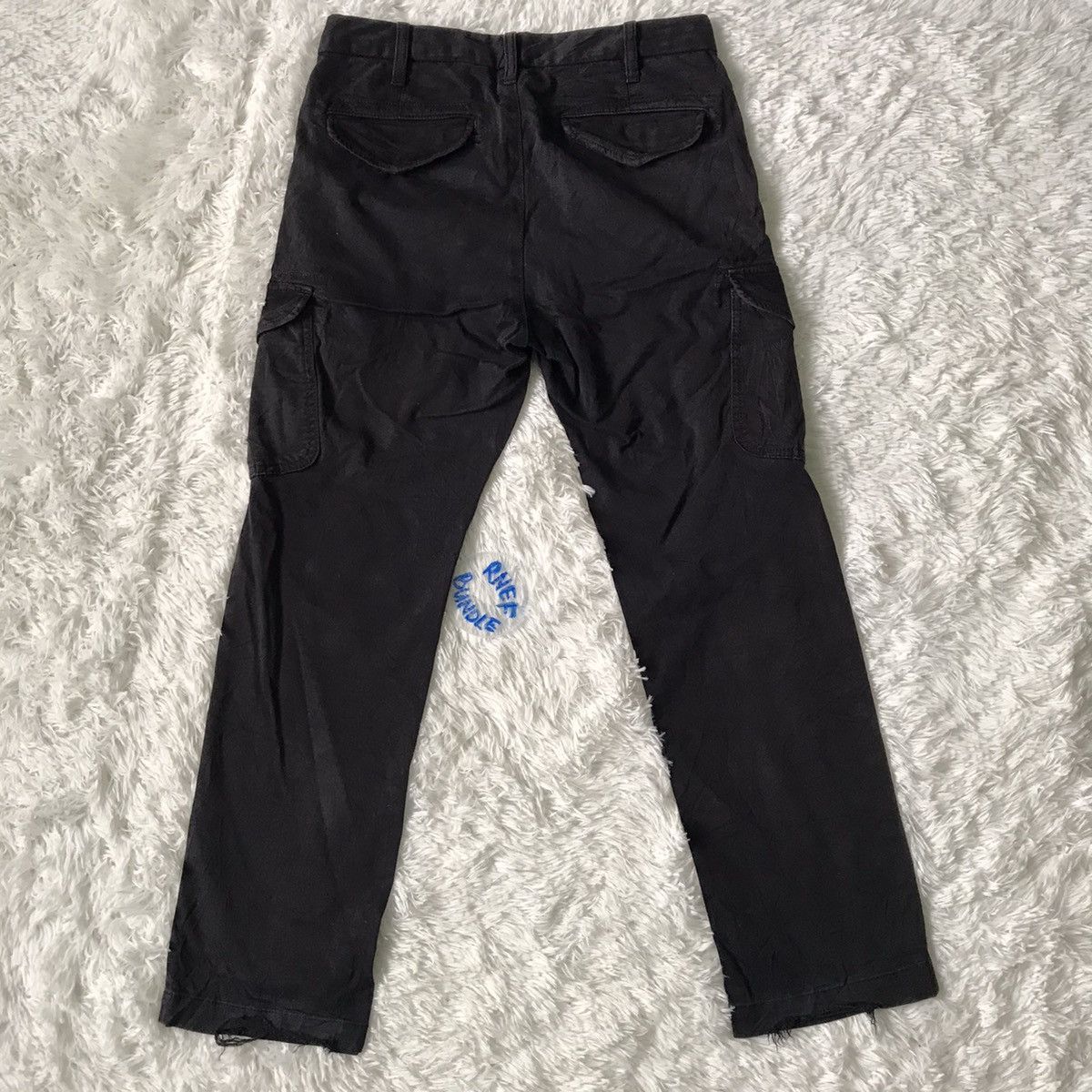 Japanese Brand Uniqlo Distress Cargo Pant Size US 29 - 2 Thumbnail