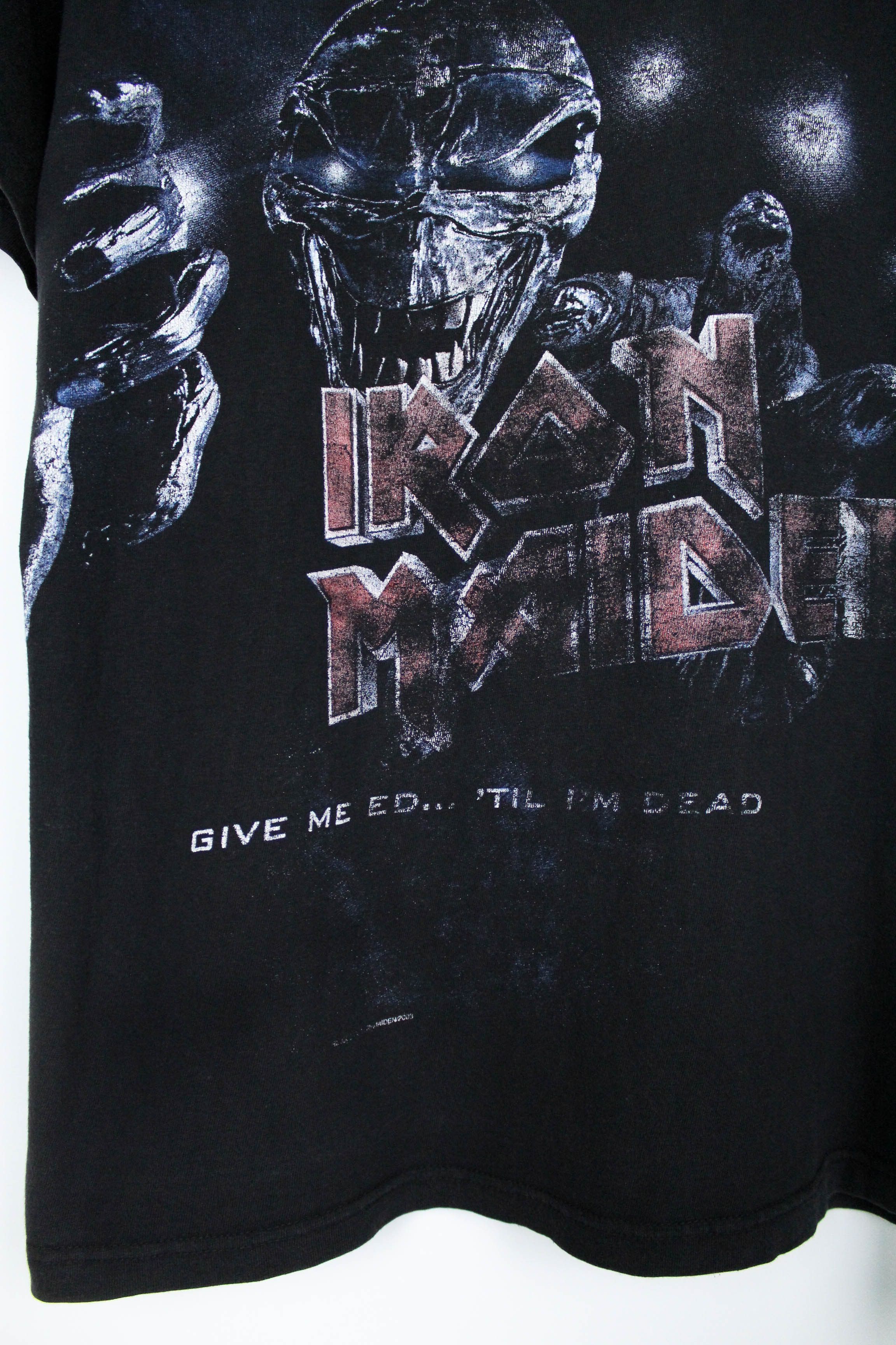 Band Tees Iron Maiden Vintage 00s 2003 Rock Band Tour Graphic T-shirt Size US L / EU 52-54 / 3 - 5 Thumbnail