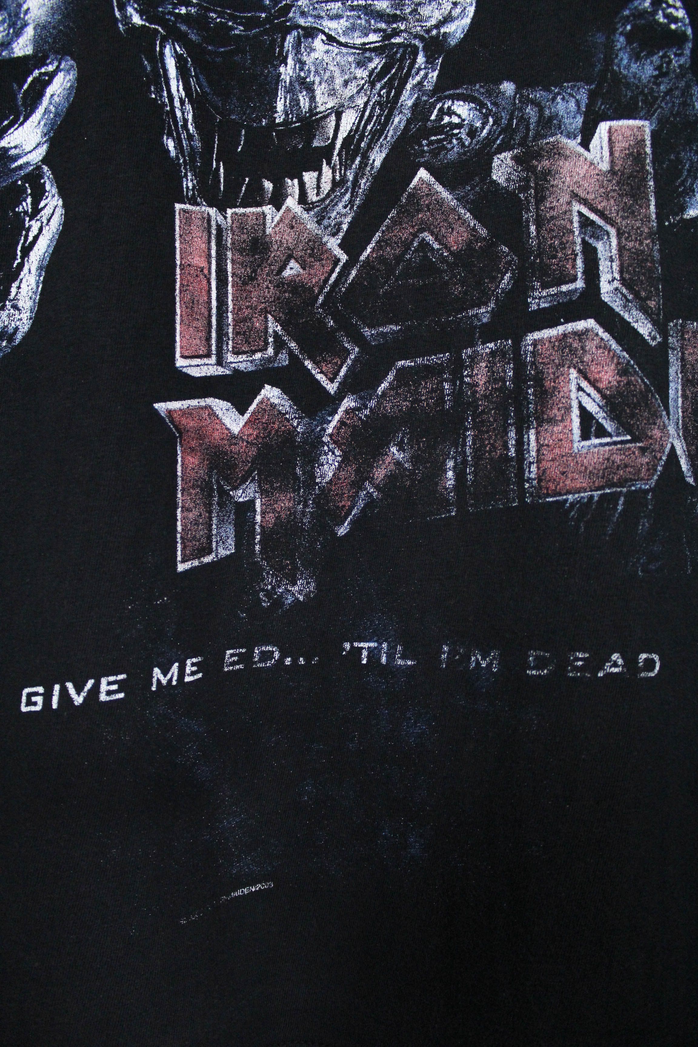 Band Tees Iron Maiden Vintage 00s 2003 Rock Band Tour Graphic T-shirt Size US L / EU 52-54 / 3 - 8 Thumbnail