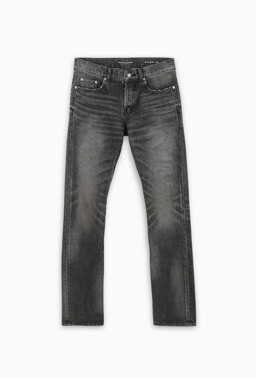 Saint Laurent D18 Jeans - Washed Black Denim