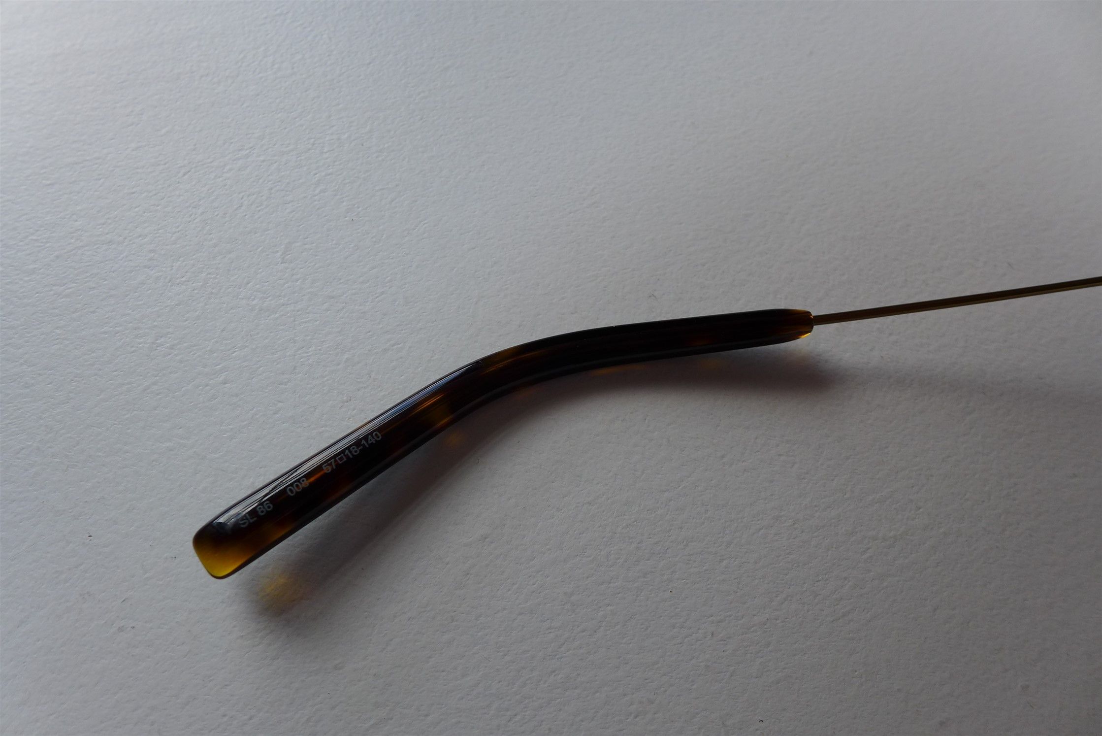 Saint Laurent Paris Saint Laurent SL 86 Aviator Sunglasses - Matte Gold Size ONE SIZE - 19 Thumbnail