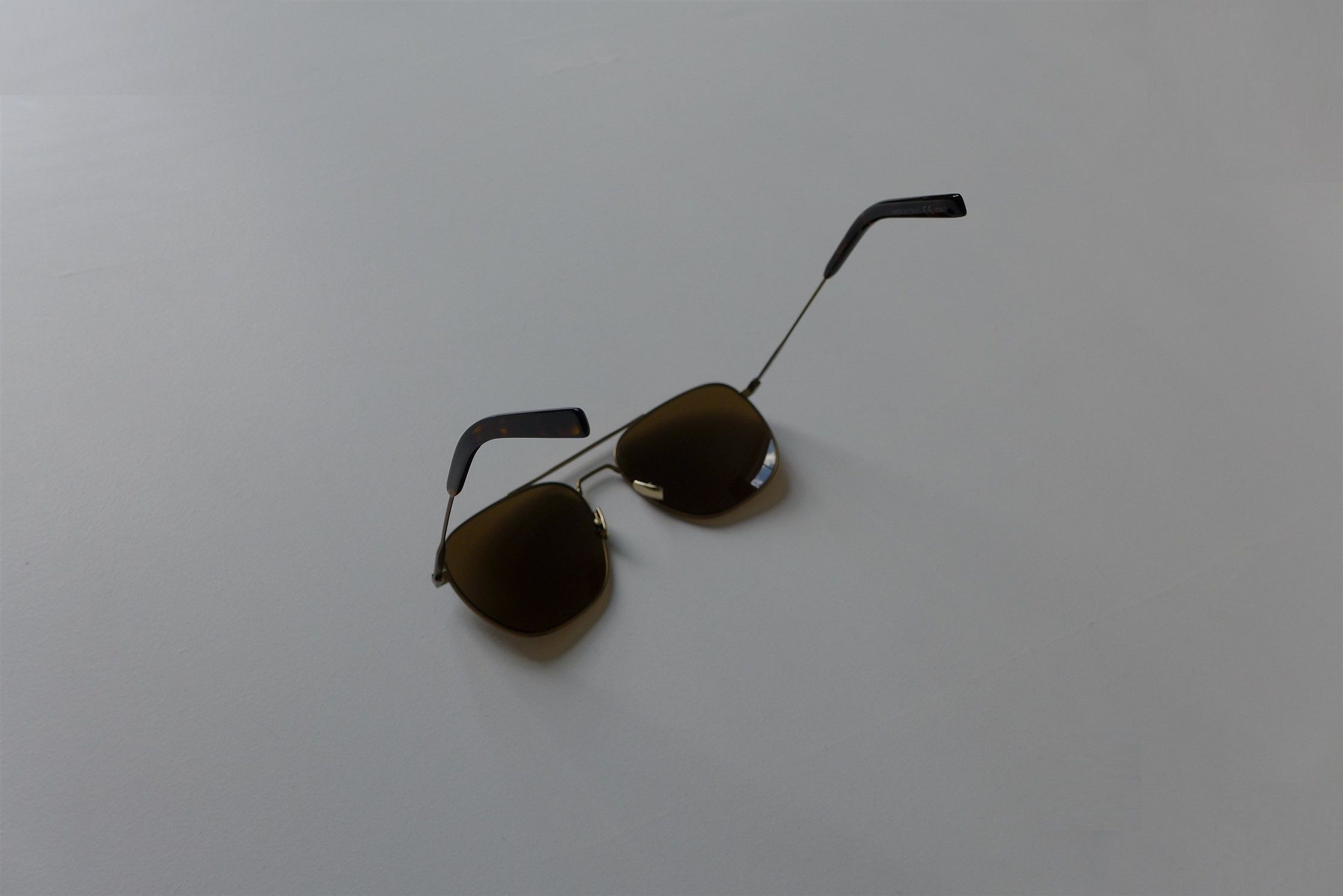 Saint Laurent Paris Saint Laurent SL 86 Aviator Sunglasses - Matte Gold Size ONE SIZE - 10 Thumbnail