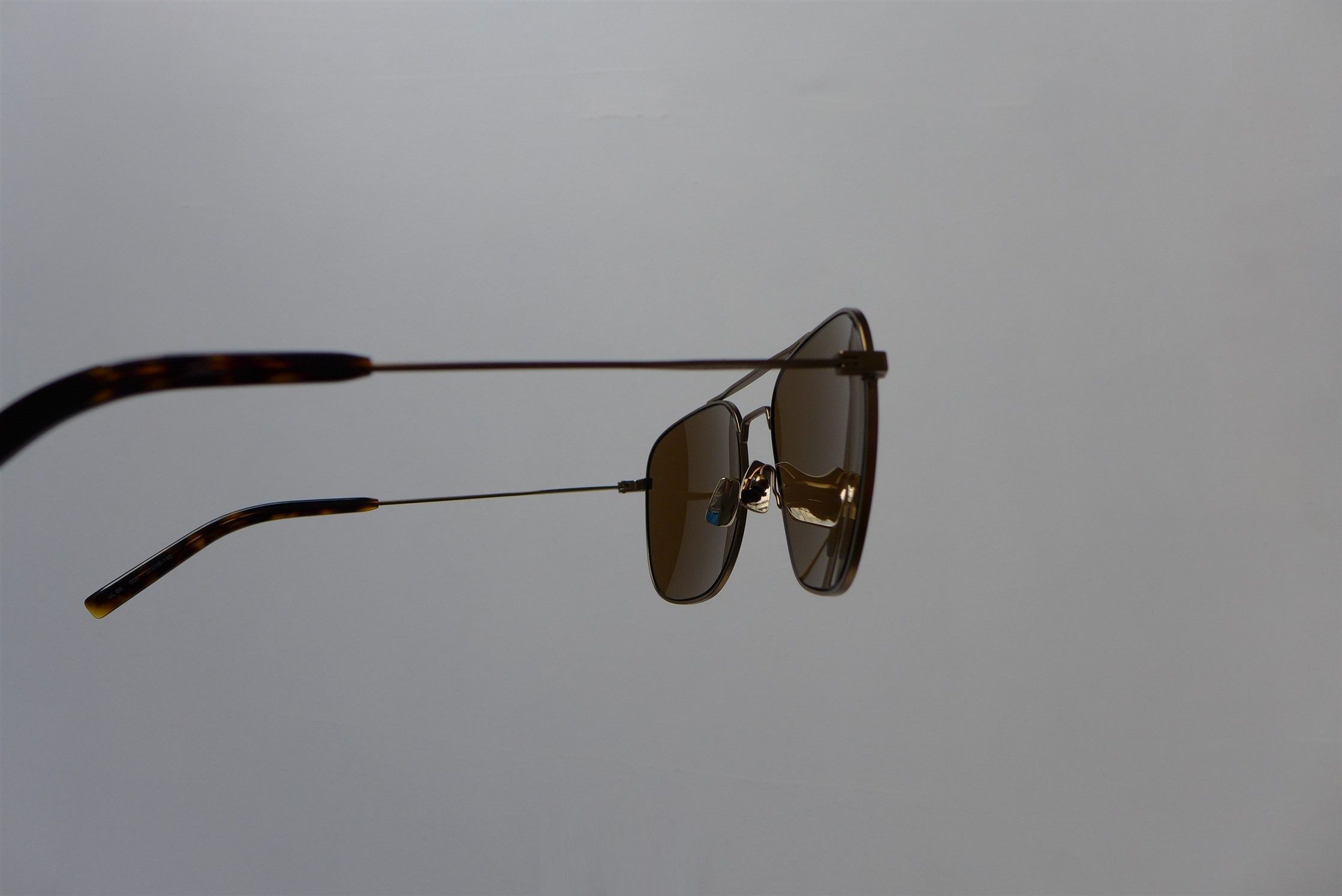 Saint Laurent Paris Saint Laurent SL 86 Aviator Sunglasses - Matte Gold Size ONE SIZE - 17 Thumbnail