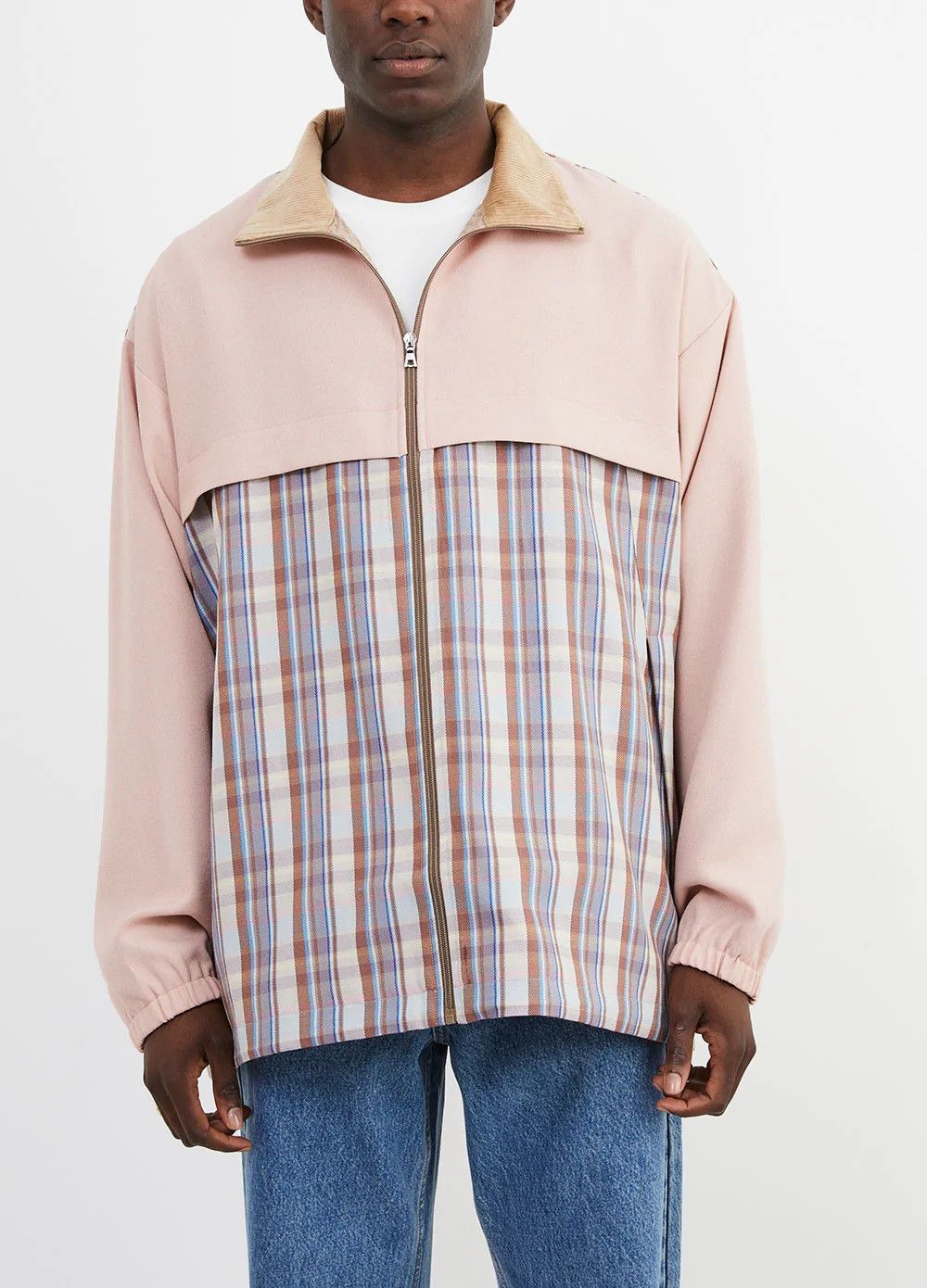 image of Acne Studios Acne Oversized Olenco Track Jacket - Blossom Pink & Lilac, Men's (Size 2XL)