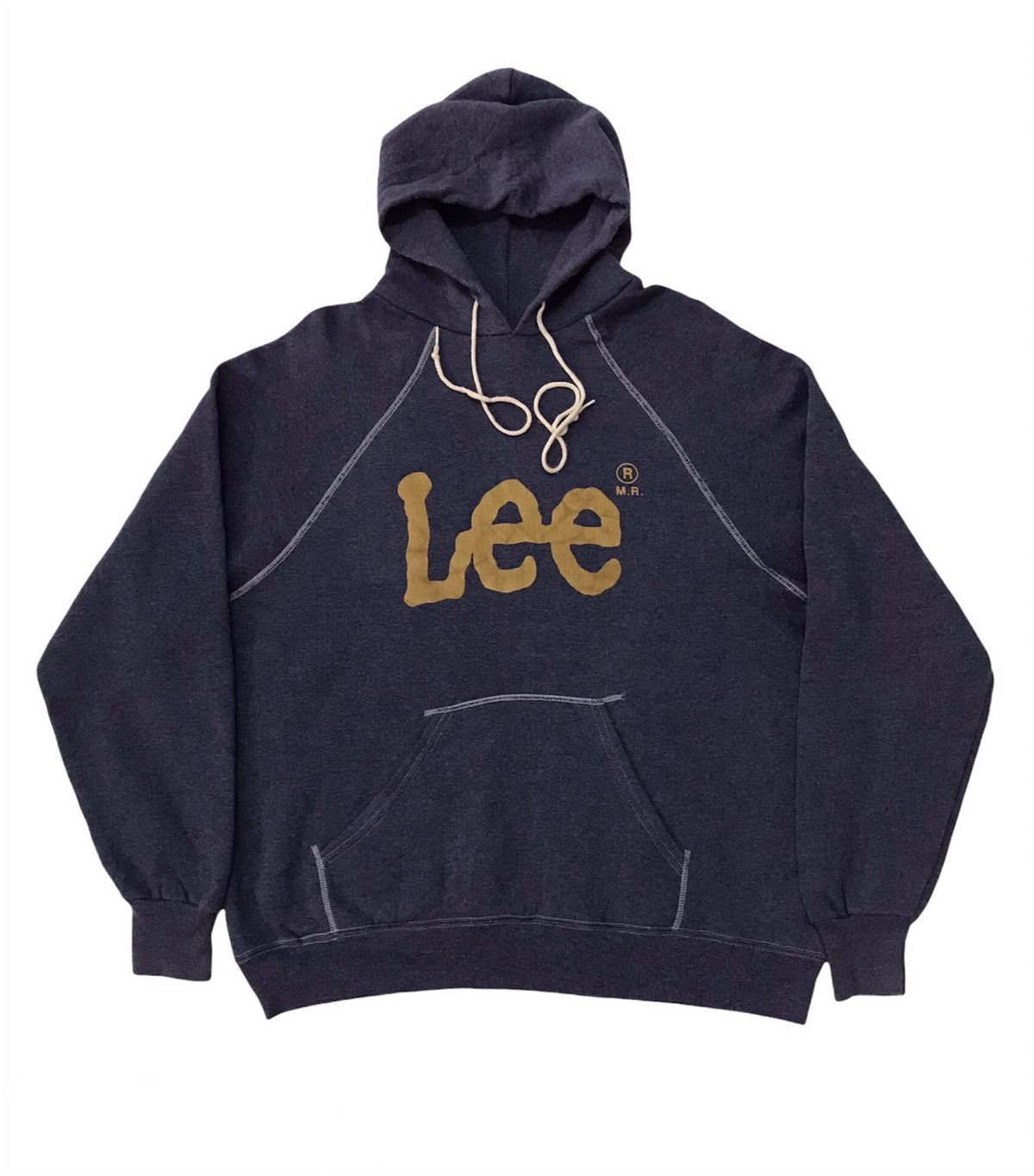 Lee Vintage Lee Big Logo Spell Hoodie Sweatshirt Made in Usa Size US XL / EU 56 / 4 - 1 Thumbnail