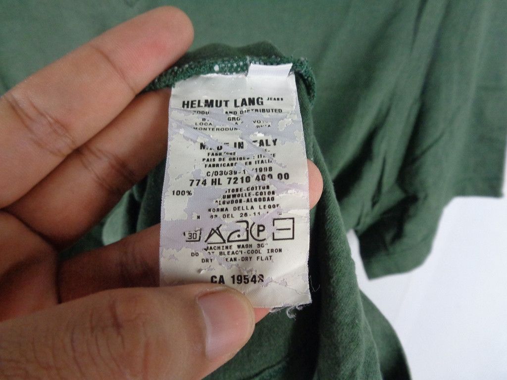 Helmut Lang × Vintage ARCHIVAL 1998 HELMUT LANG TEE Size US S / EU 44-46 / 1 - 5 Thumbnail