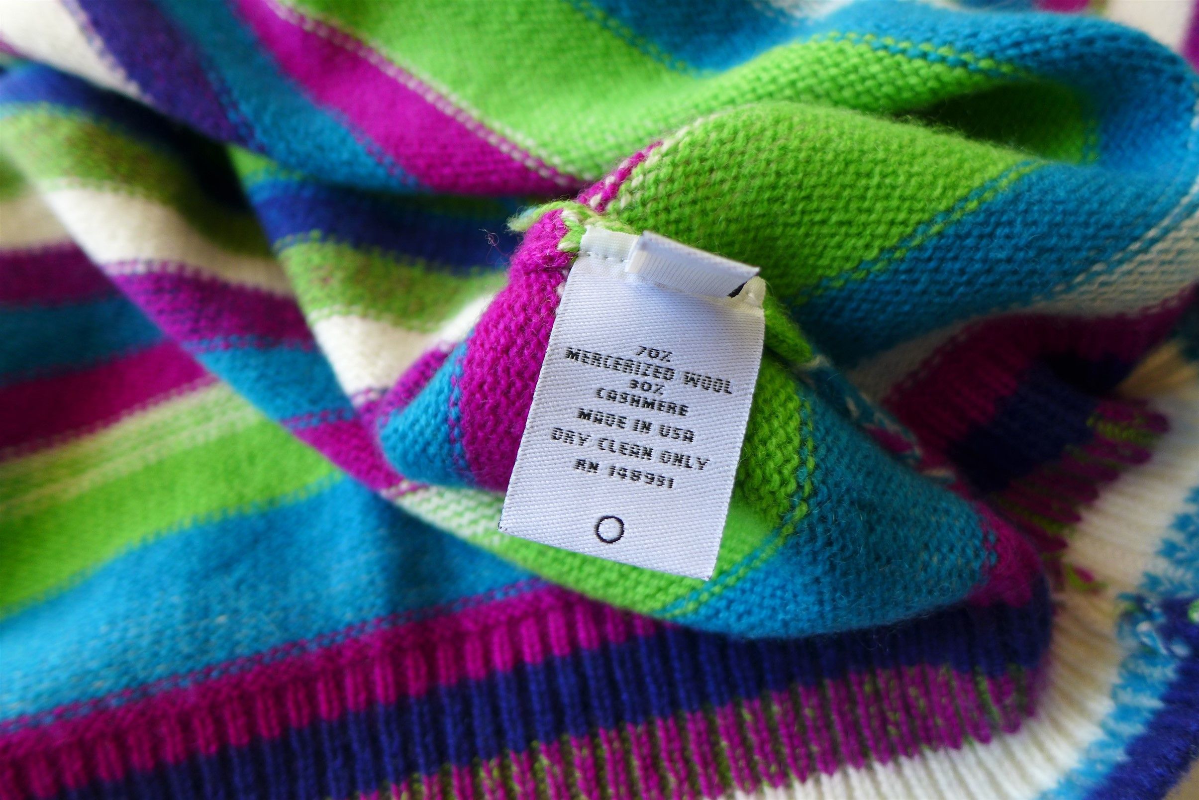 The Elder Statesman The Elder Statesman Oversized Mirage Stripe Cashmere Sweater Size US S / EU 44-46 / 1 - 10 Thumbnail