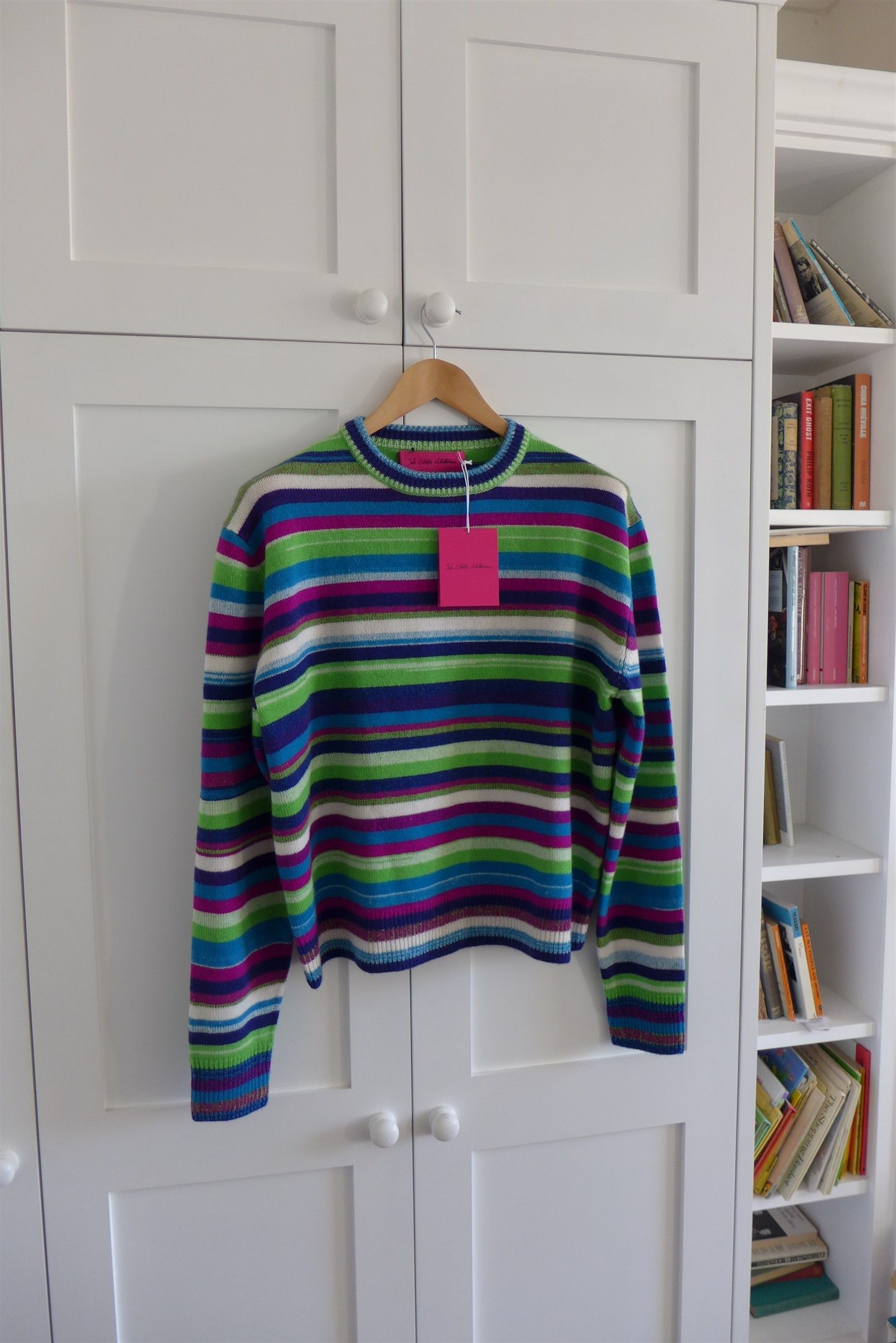 The Elder Statesman The Elder Statesman Oversized Mirage Stripe Cashmere Sweater Size US S / EU 44-46 / 1 - 1 Thumbnail