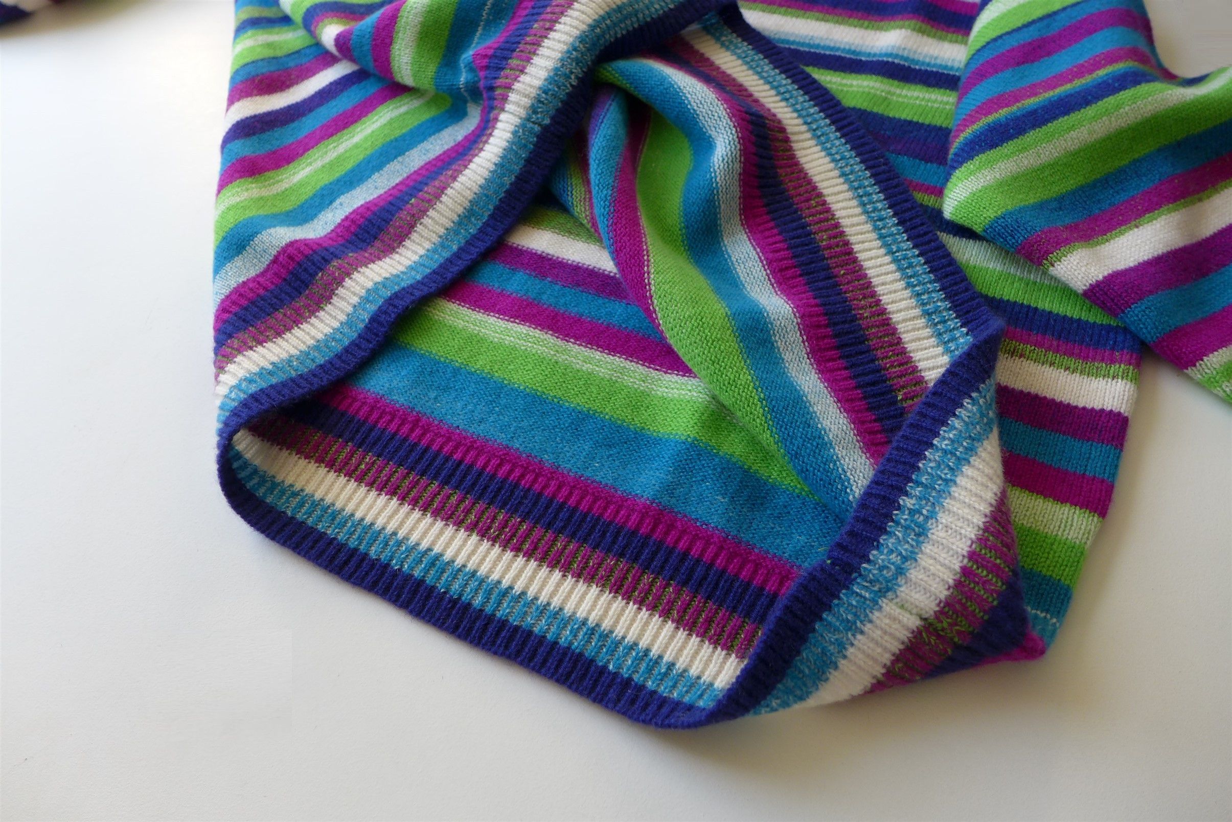 The Elder Statesman The Elder Statesman Oversized Mirage Stripe Cashmere Sweater Size US S / EU 44-46 / 1 - 6 Thumbnail
