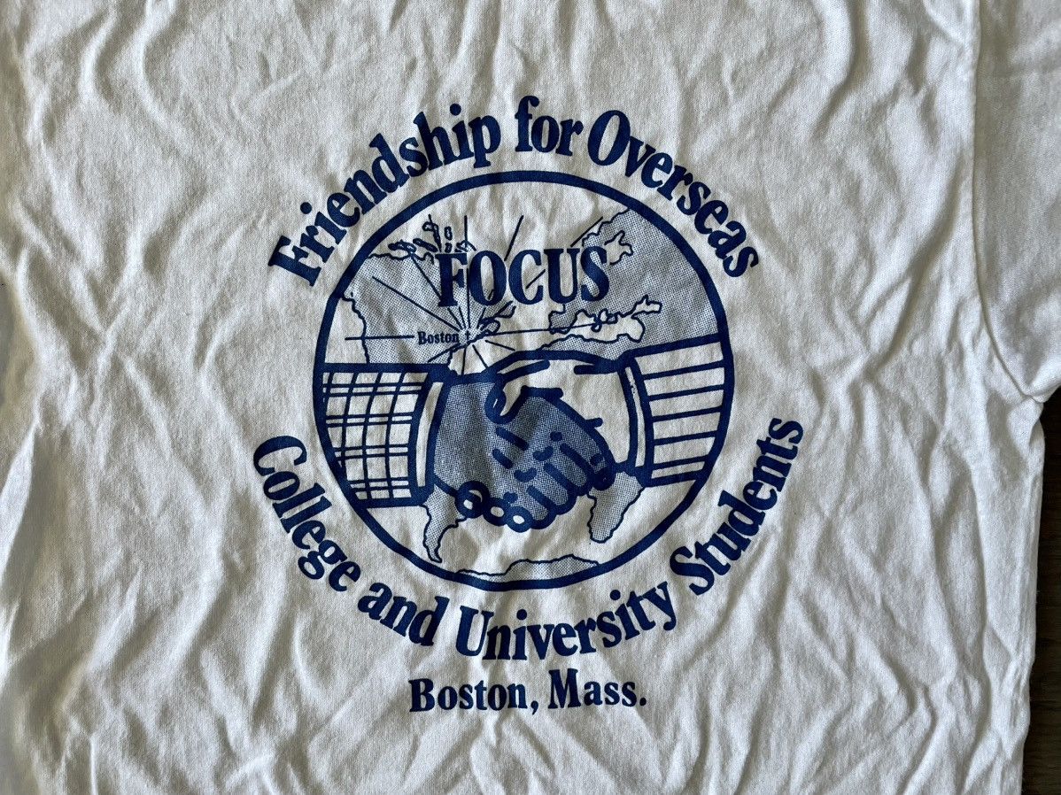 Jerzees × Vintage Jerzees FOCUS Friendship Overseas Vintage T-Shirt Size US M / EU 48-50 / 2 - 3 Thumbnail