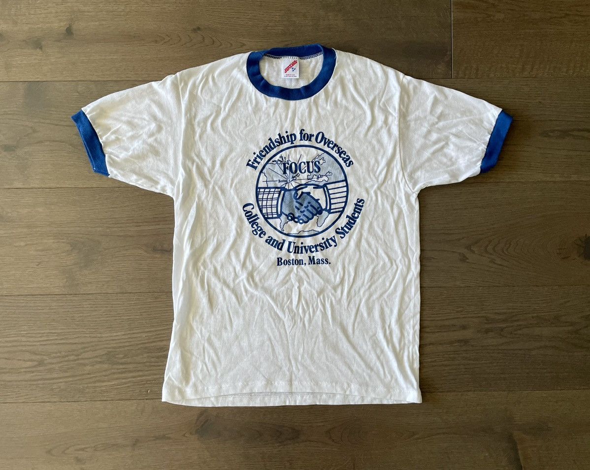 Jerzees × Vintage Jerzees FOCUS Friendship Overseas Vintage T-Shirt Size US M / EU 48-50 / 2 - 2 Thumbnail