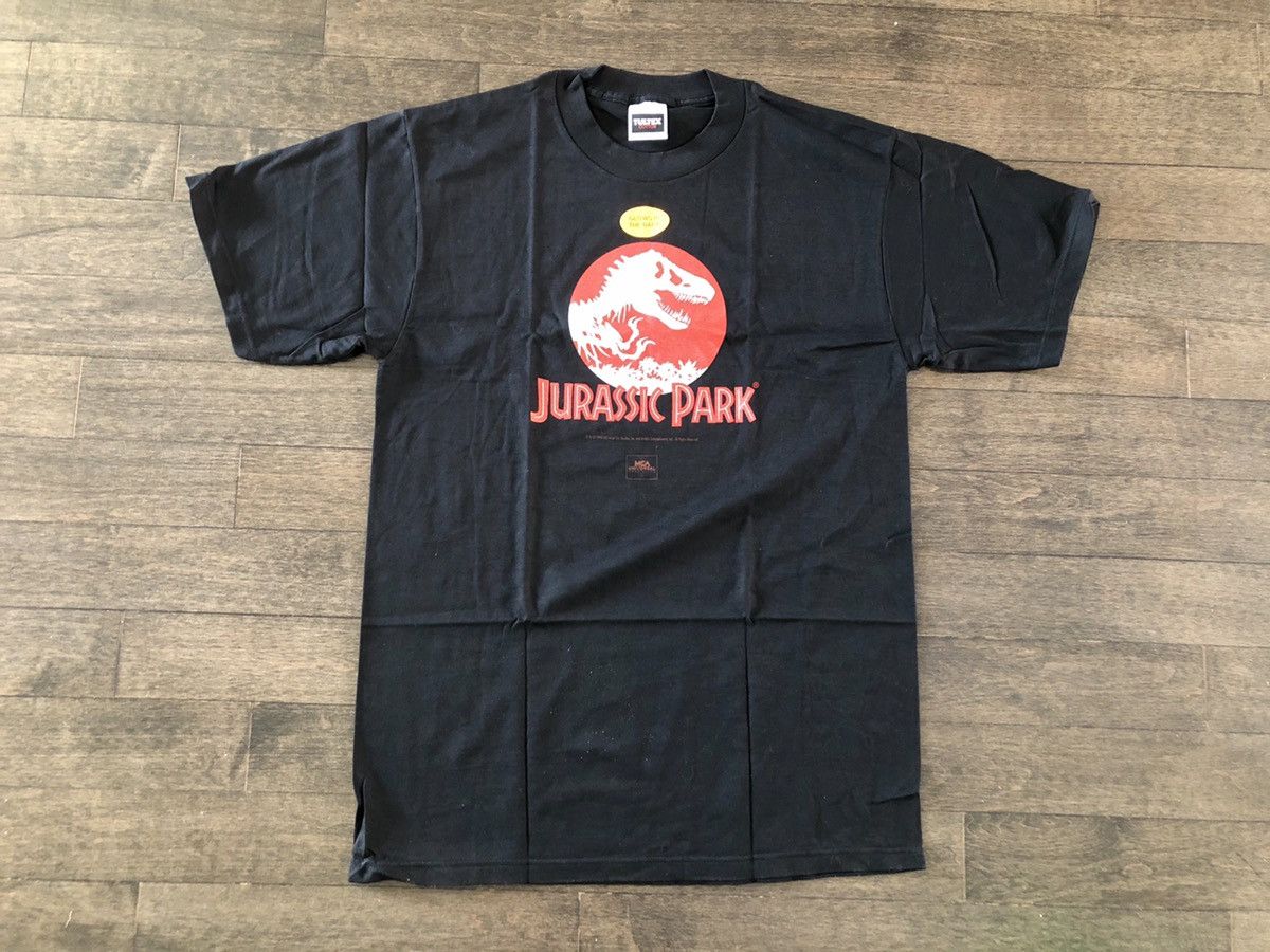 Tultex × Vintage Jurassic Park MCA Glow In The Dark 1993 Vintage T-Shirt Size US L / EU 52-54 / 3 - 1 Thumbnail