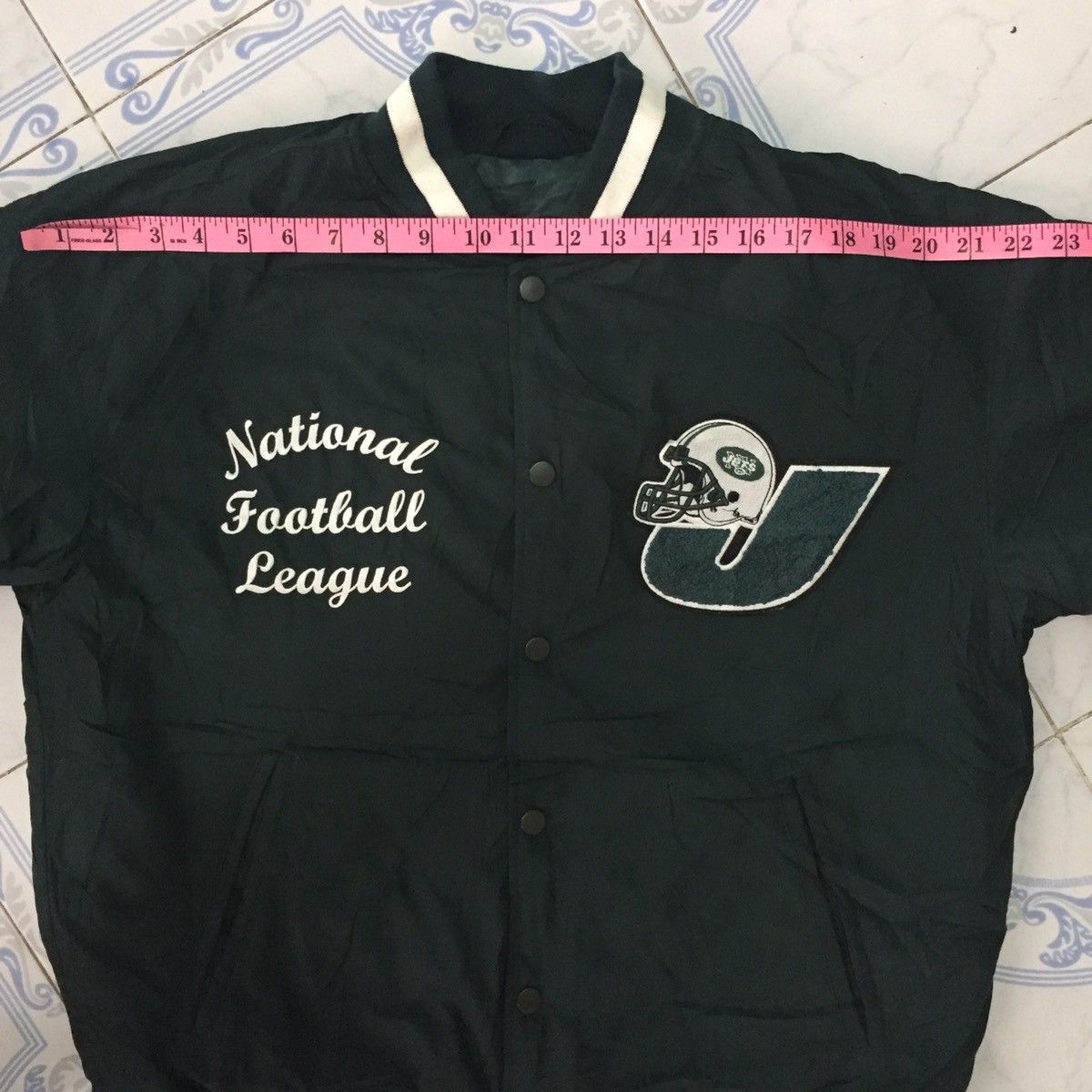 NFL Big Spellout New York Jets NFL Varsity Style Jacket Size US L / EU 52-54 / 3 - 15 Thumbnail