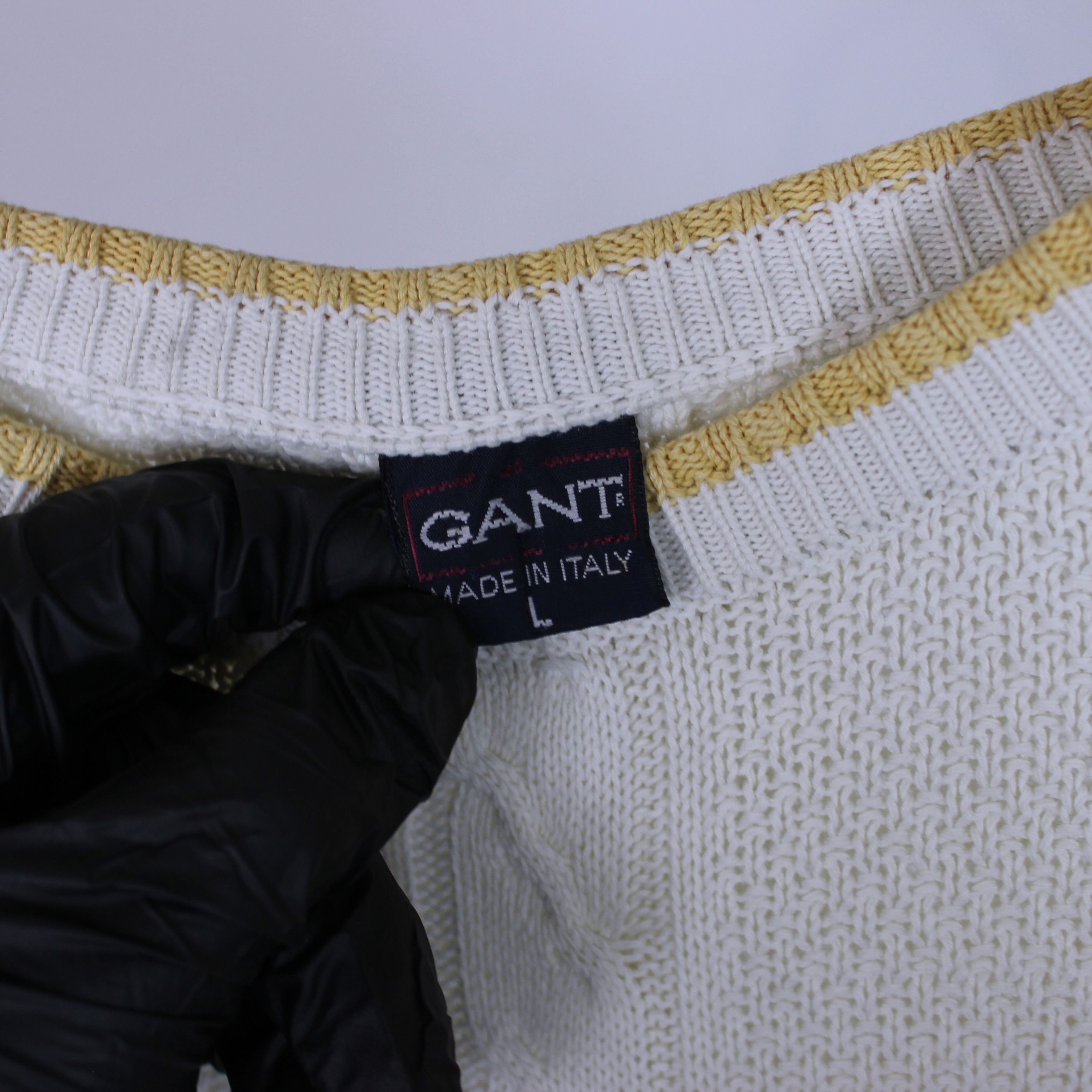 Gant G.A.N.T Gant vintage sweater big logo golf rarity cream L XL Size US L / EU 52-54 / 3 - 4 Thumbnail