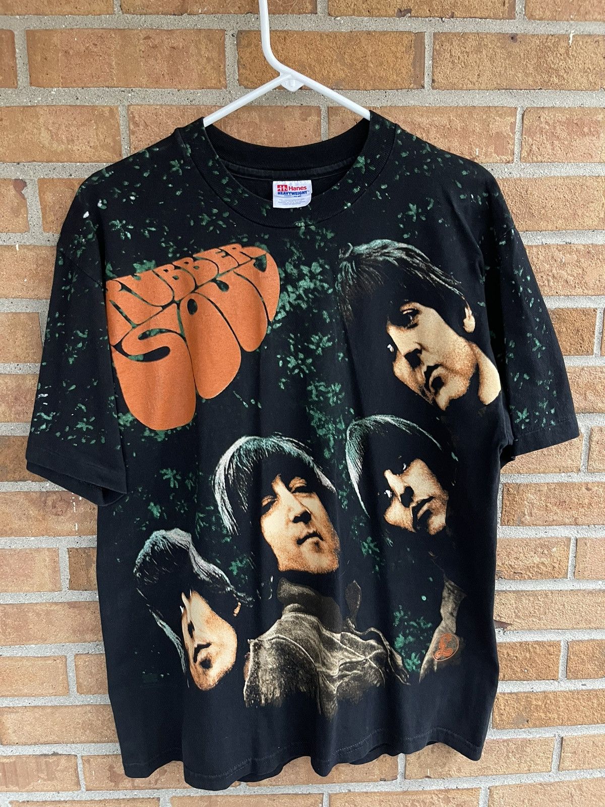 Band Tees × Vintage The Beatles Rubber Soul Vintage T-shirt All Over Print Size US L / EU 52-54 / 3 - 1 Thumbnail