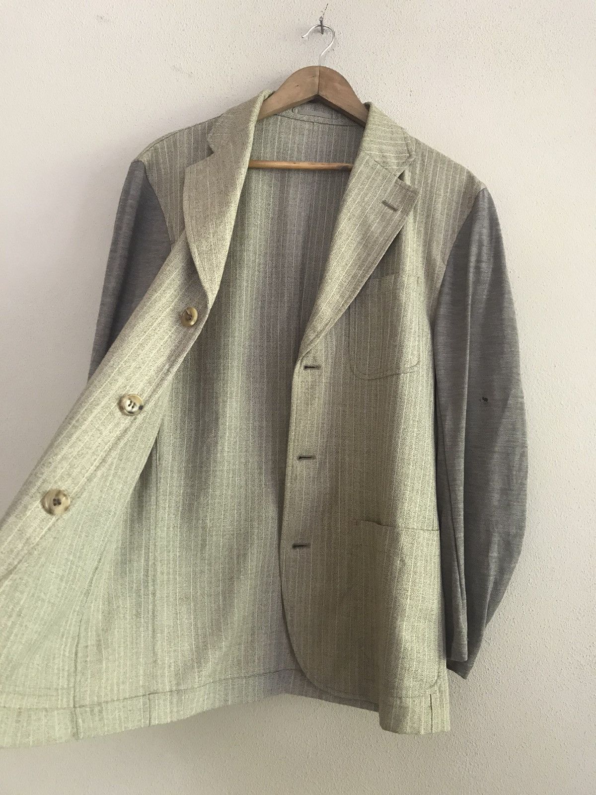 Comme des Garcons ☀️AD93 Comme des Garcons Homme Plus stripe jacket Size US M / EU 48-50 / 2 - 16 Thumbnail