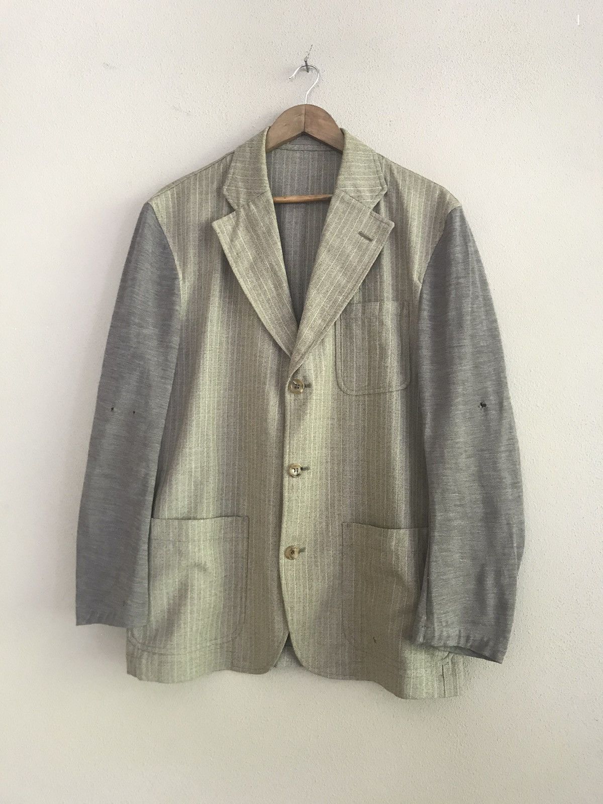 Comme des Garcons ☀️AD93 Comme des Garcons Homme Plus stripe jacket Size US M / EU 48-50 / 2 - 1 Thumbnail