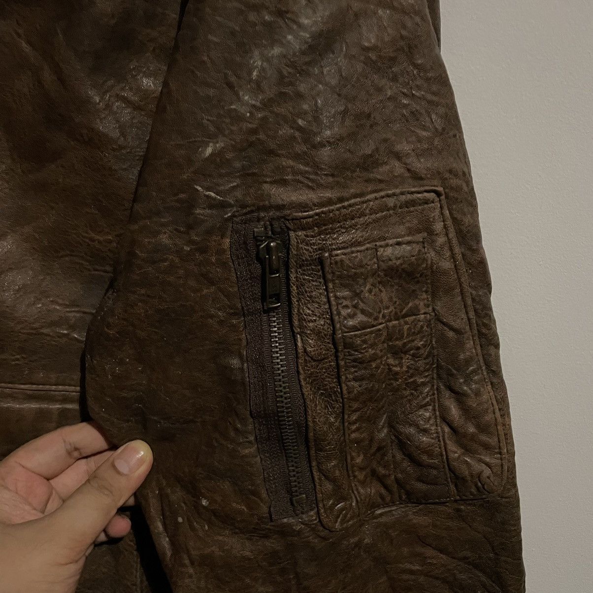 Adventure Bound × Vintage Adventure Bound Leather Jacket Flight Jacket Size US L / EU 52-54 / 3 - 10 Thumbnail
