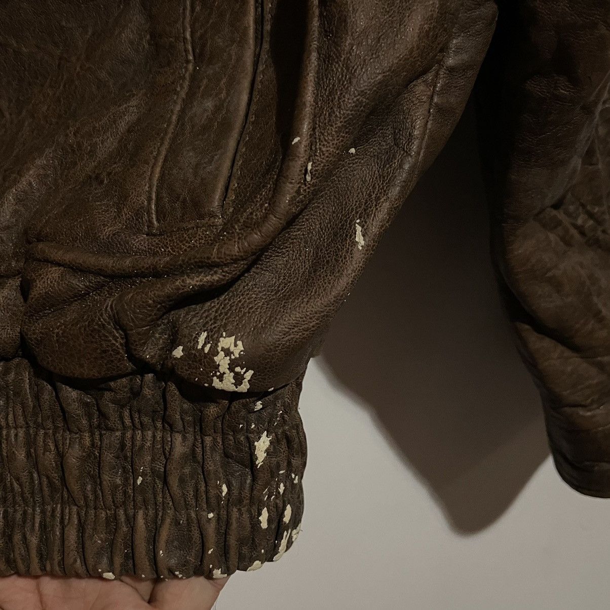 Adventure Bound × Vintage Adventure Bound Leather Jacket Flight Jacket Size US L / EU 52-54 / 3 - 13 Thumbnail