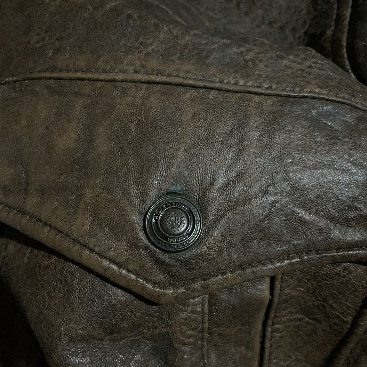 Adventure Bound × Vintage Adventure Bound Leather Jacket Flight Jacket Size US L / EU 52-54 / 3 - 5 Thumbnail