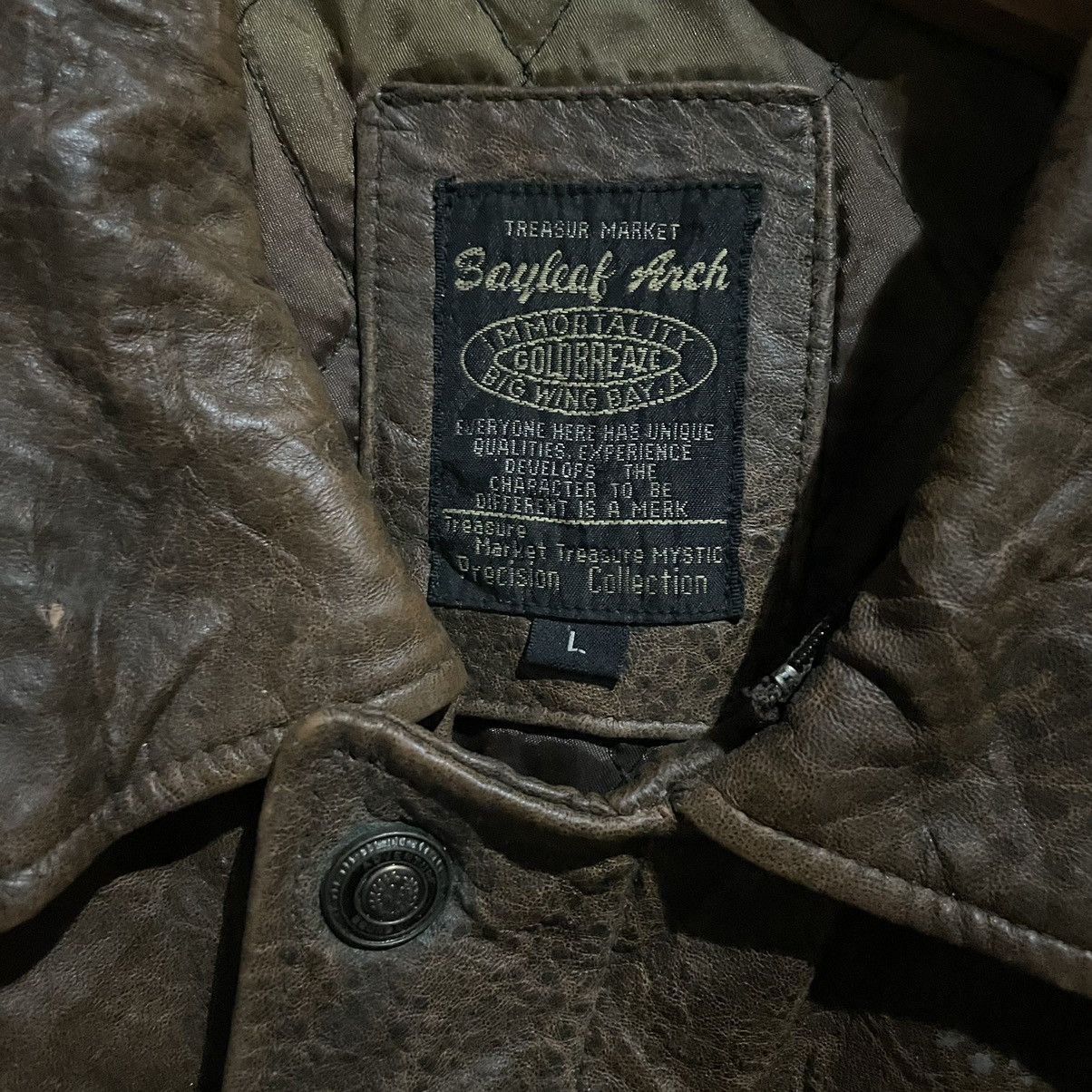 Adventure Bound × Vintage Adventure Bound Leather Jacket Flight Jacket Size US L / EU 52-54 / 3 - 7 Thumbnail