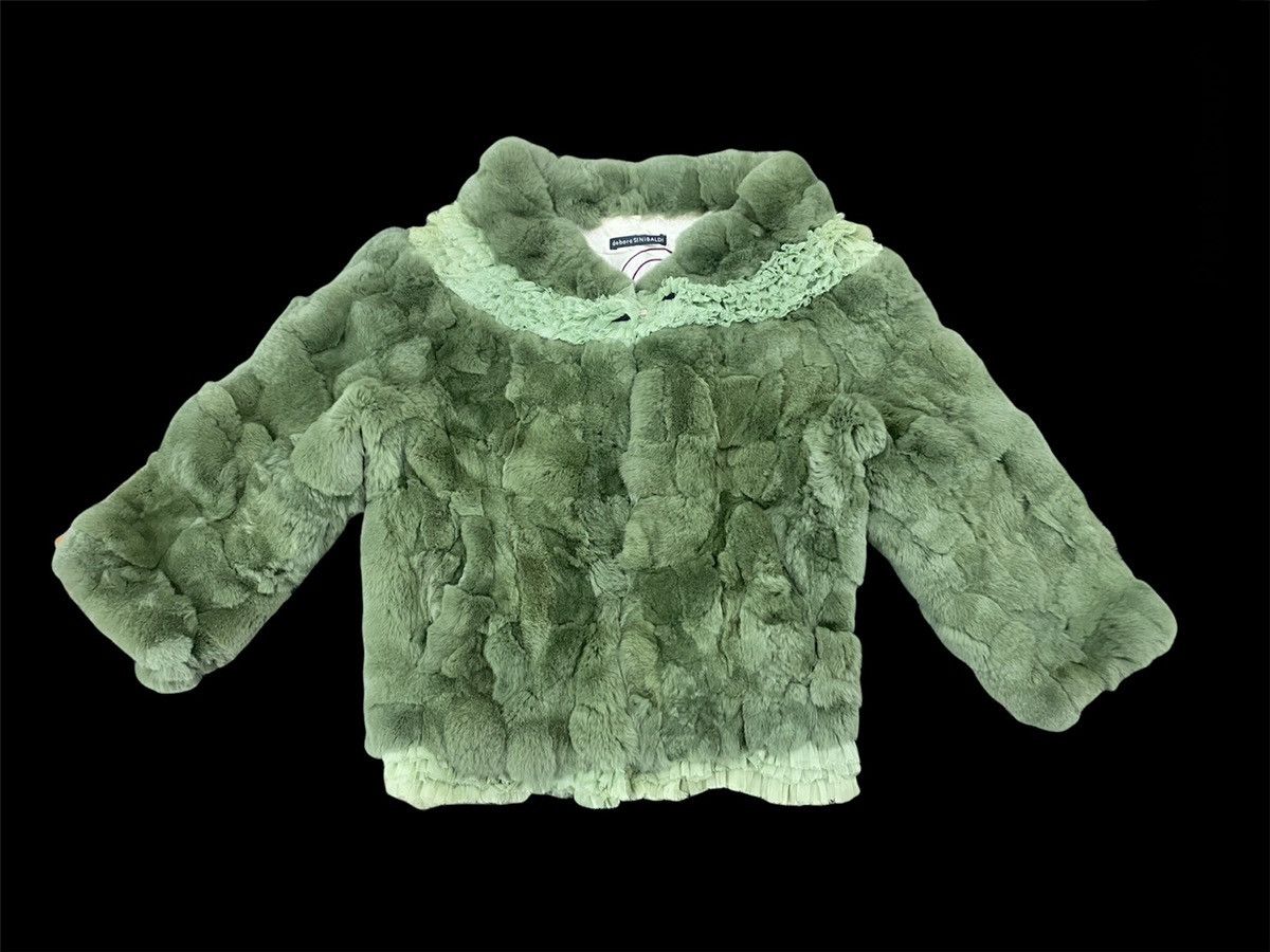 Art Comes First DEBORA SINIBALDI TWEED FUR JACKET MADE IN ITALY Size M / US 6-8 / IT 42-44 - 1 Thumbnail