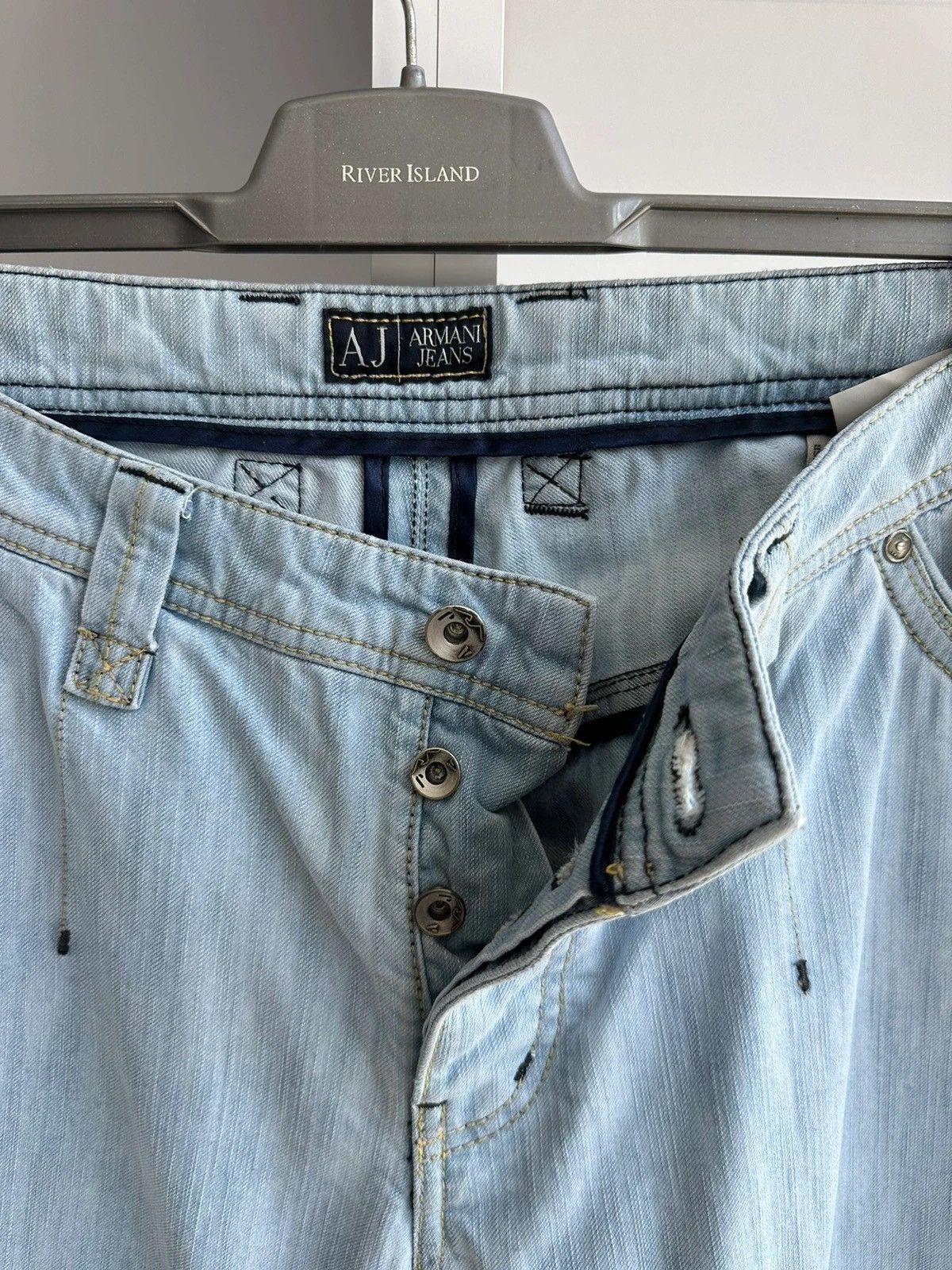 Armani × Japanese Brand × Vintage Vintage Armani Jeans Acid Dragon Denim Pants Size US 34 / EU 50 - 11 Thumbnail
