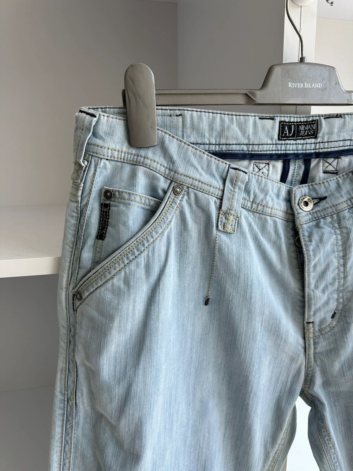 Armani × Japanese Brand × Vintage Vintage Armani Jeans Acid Dragon Denim Pants Size US 34 / EU 50 - 9 Thumbnail