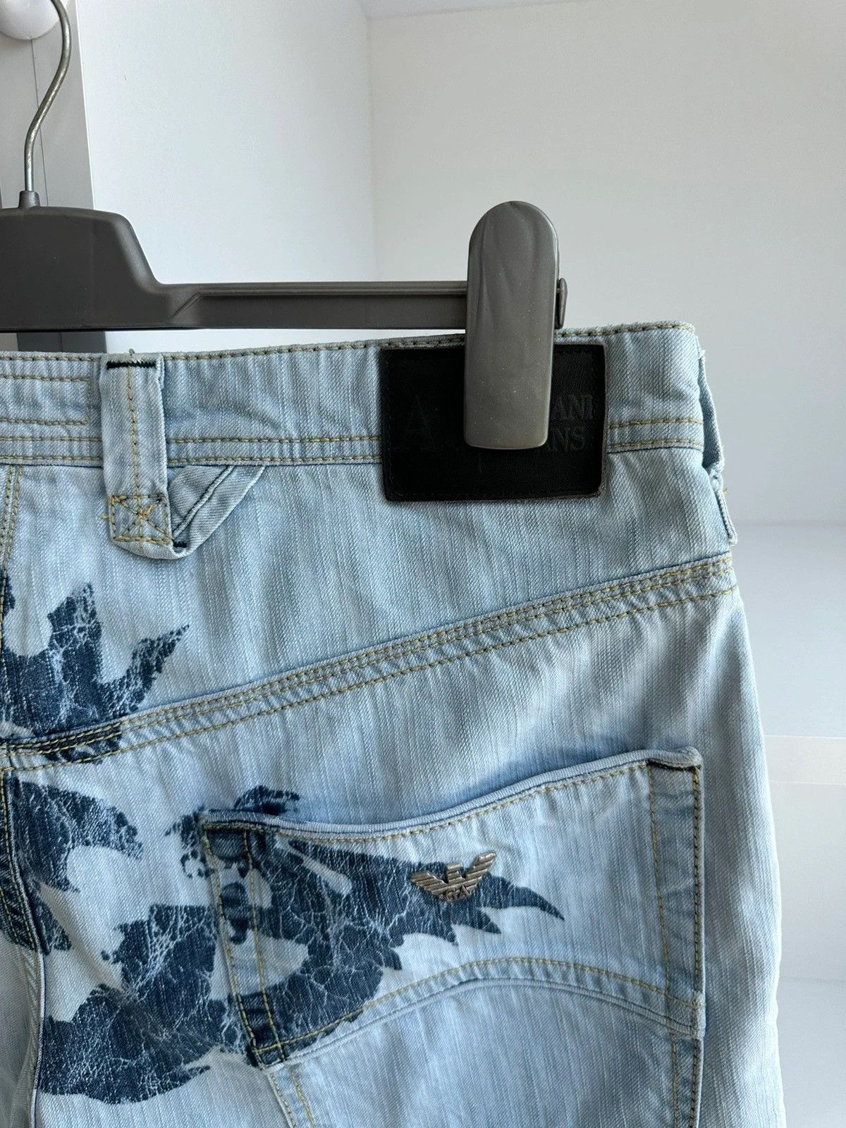 Armani × Japanese Brand × Vintage Vintage Armani Jeans Acid Dragon Denim Pants Size US 34 / EU 50 - 5 Thumbnail