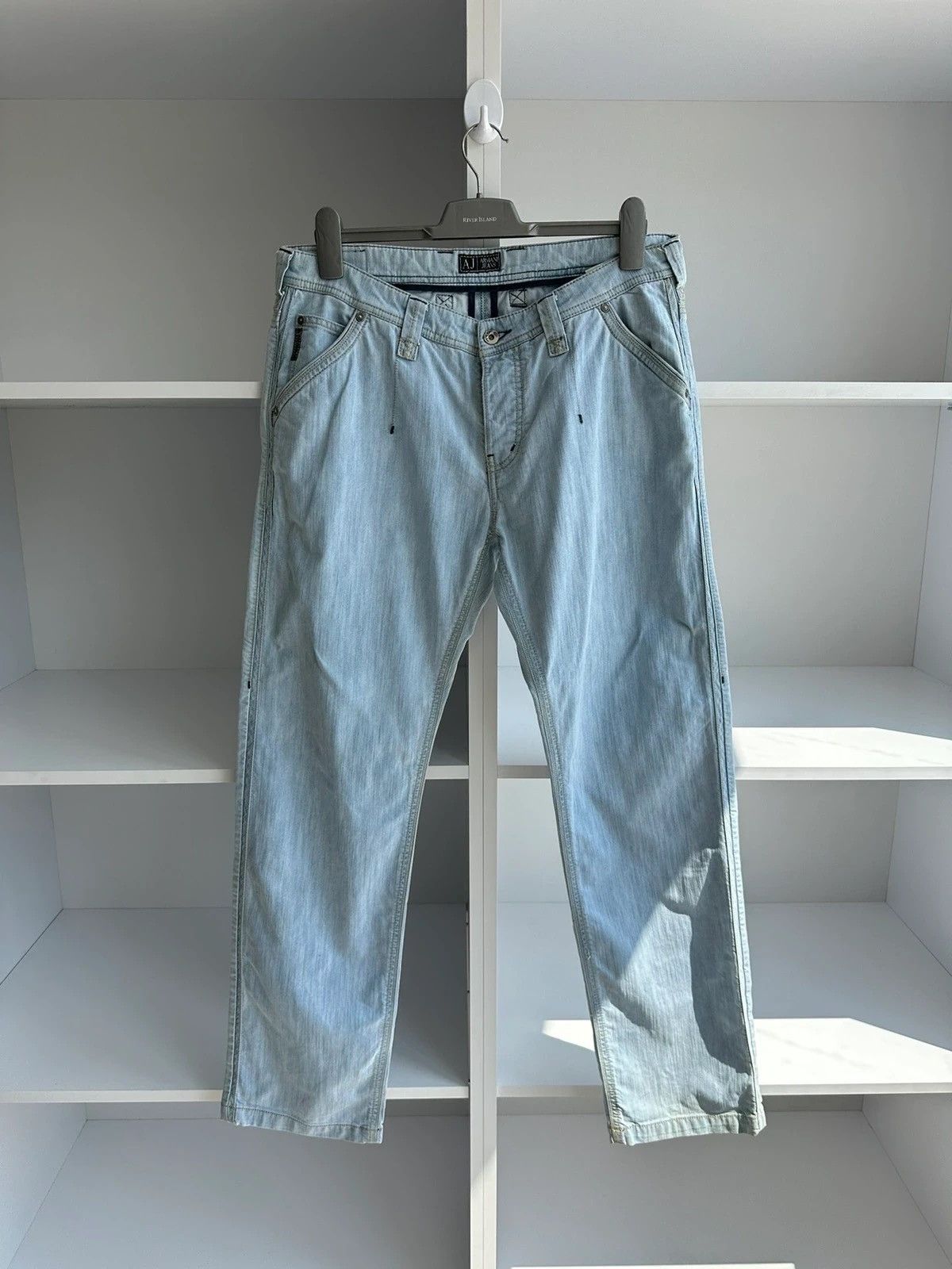 Armani × Japanese Brand × Vintage Vintage Armani Jeans Acid Dragon Denim Pants Size US 34 / EU 50 - 7 Thumbnail