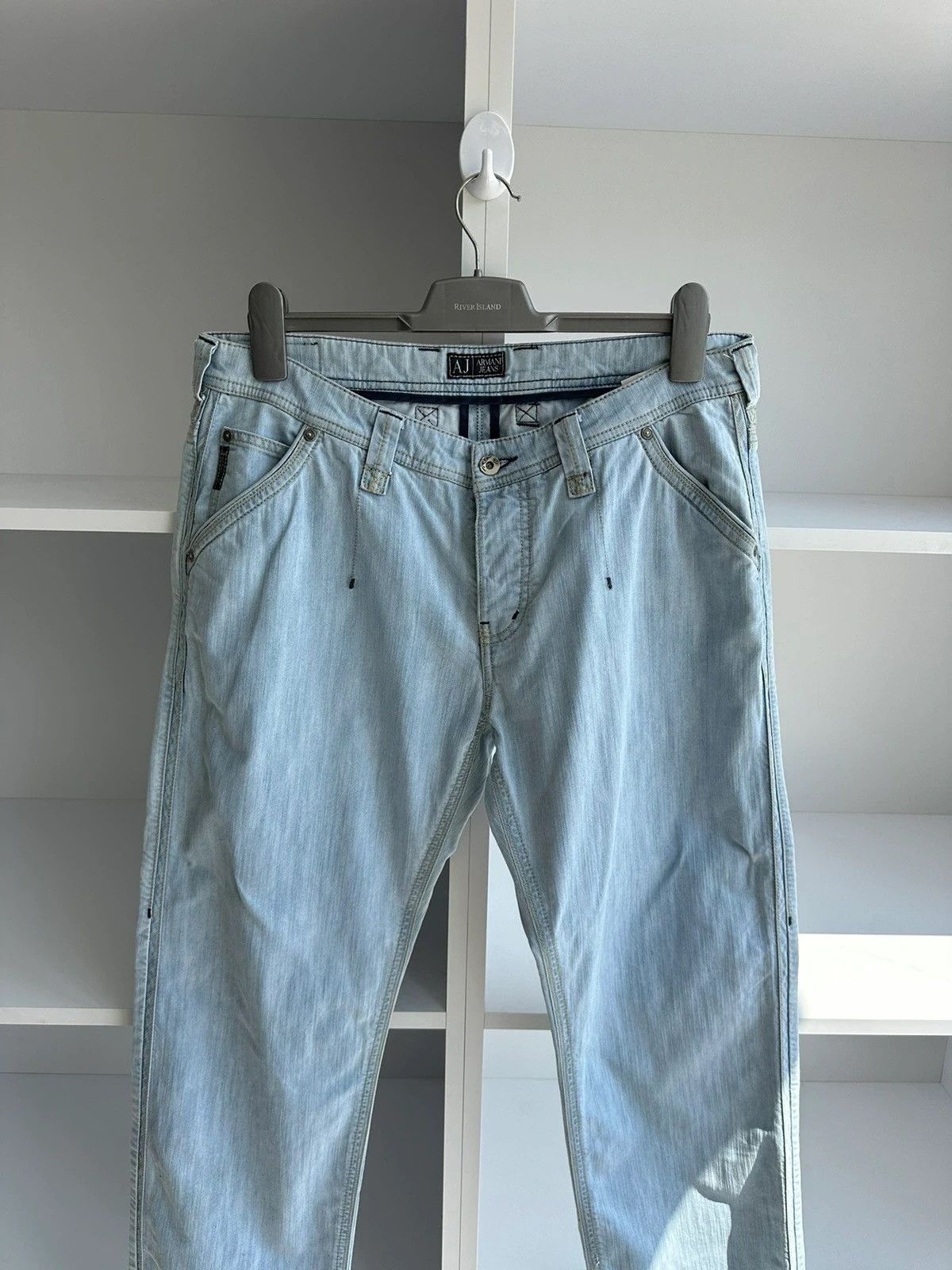 Armani × Japanese Brand × Vintage Vintage Armani Jeans Acid Dragon Denim Pants Size US 34 / EU 50 - 8 Thumbnail