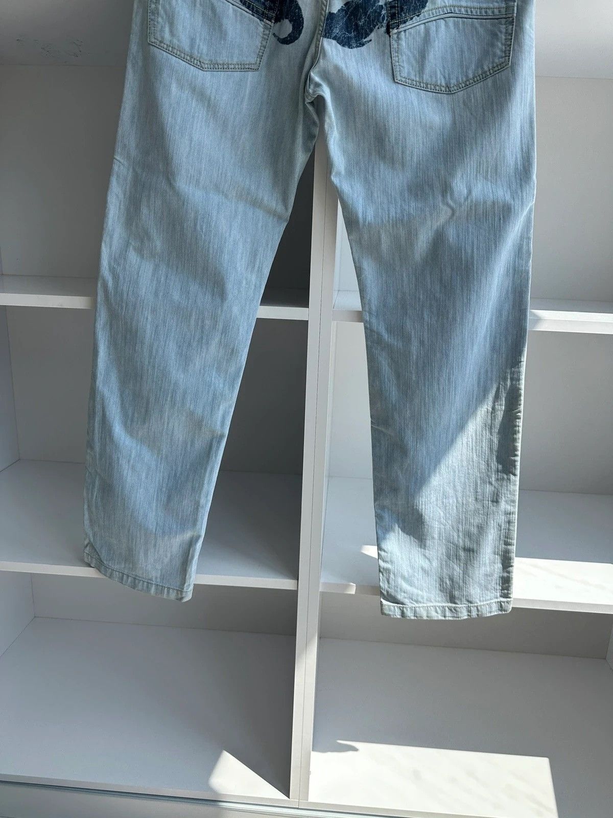 Armani × Japanese Brand × Vintage Vintage Armani Jeans Acid Dragon Denim Pants Size US 34 / EU 50 - 6 Thumbnail