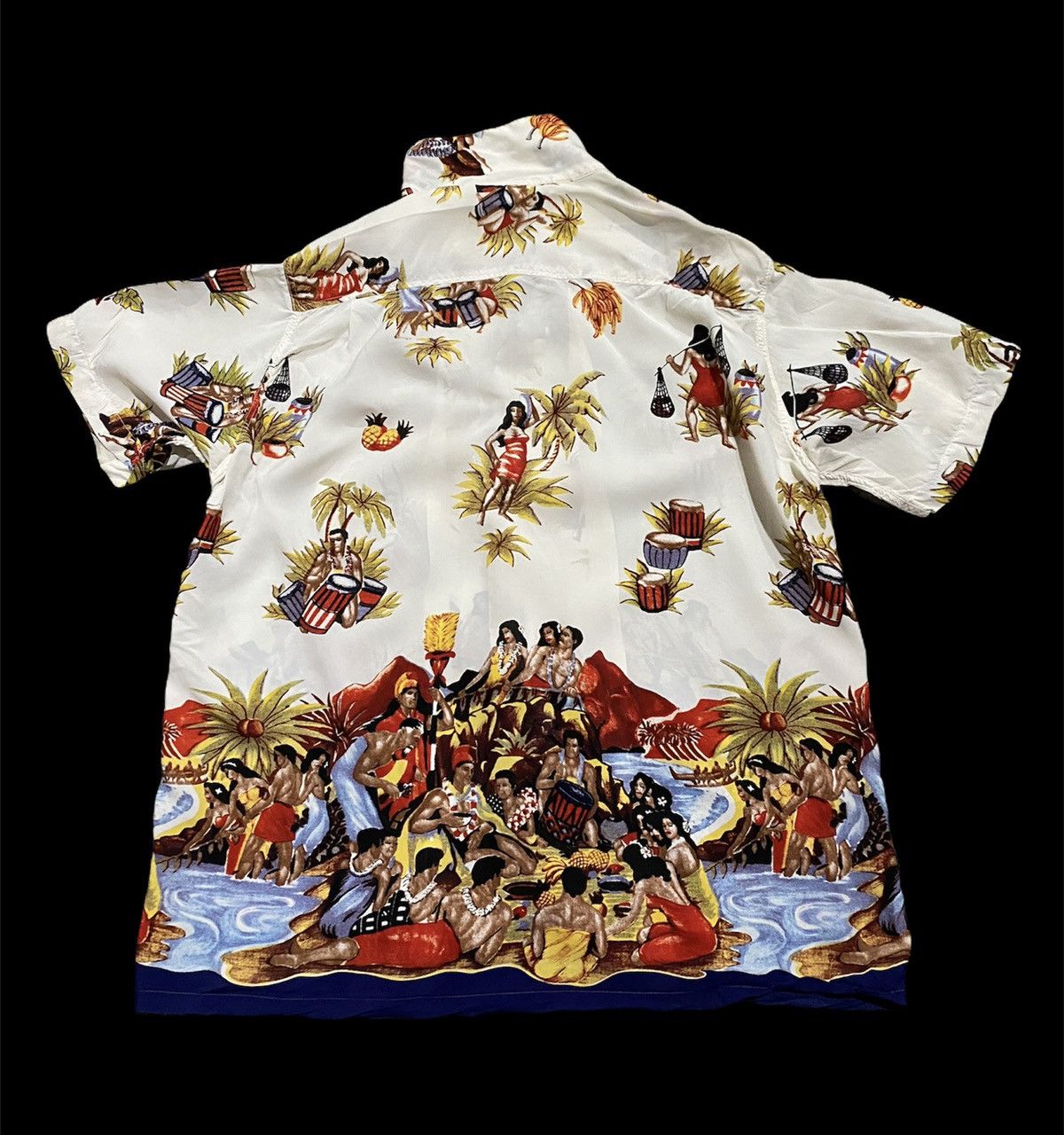Sun Surf SUMMER TIMES COLLAR SHIRT HAWAIIAN STYLE HULA GIRL SUN SURF Size US M / EU 48-50 / 2 - 2 Thumbnail