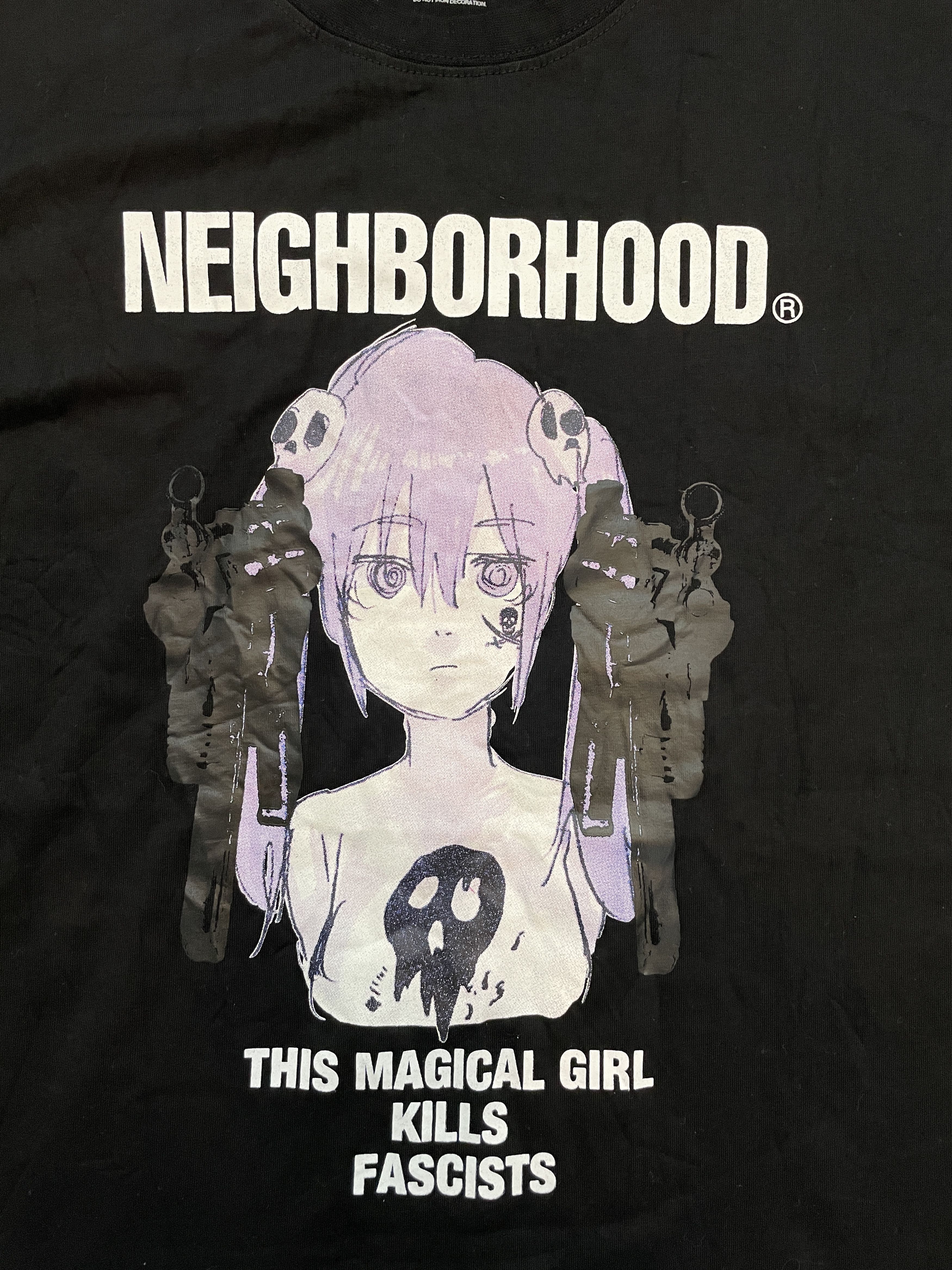 Neighborhood This Magical Girl Kills Facists Jun Inagawa Tee | Grailed