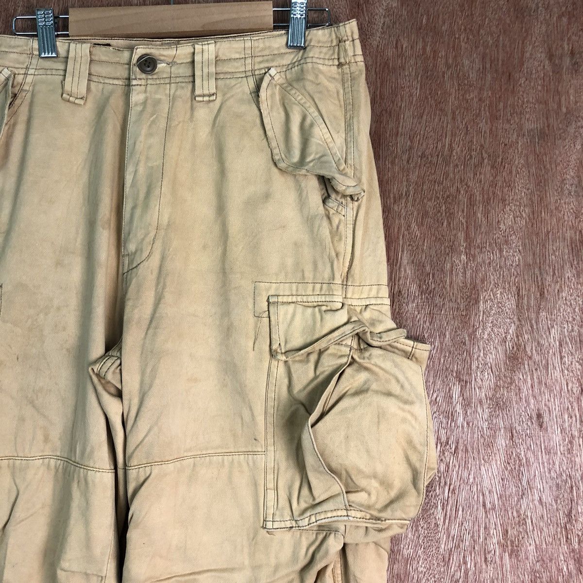 Faded Glory DLL Flash Report faded Brown Multipocket Cargo Pants #c117DL Size US 30 / EU 46 - 4 Thumbnail