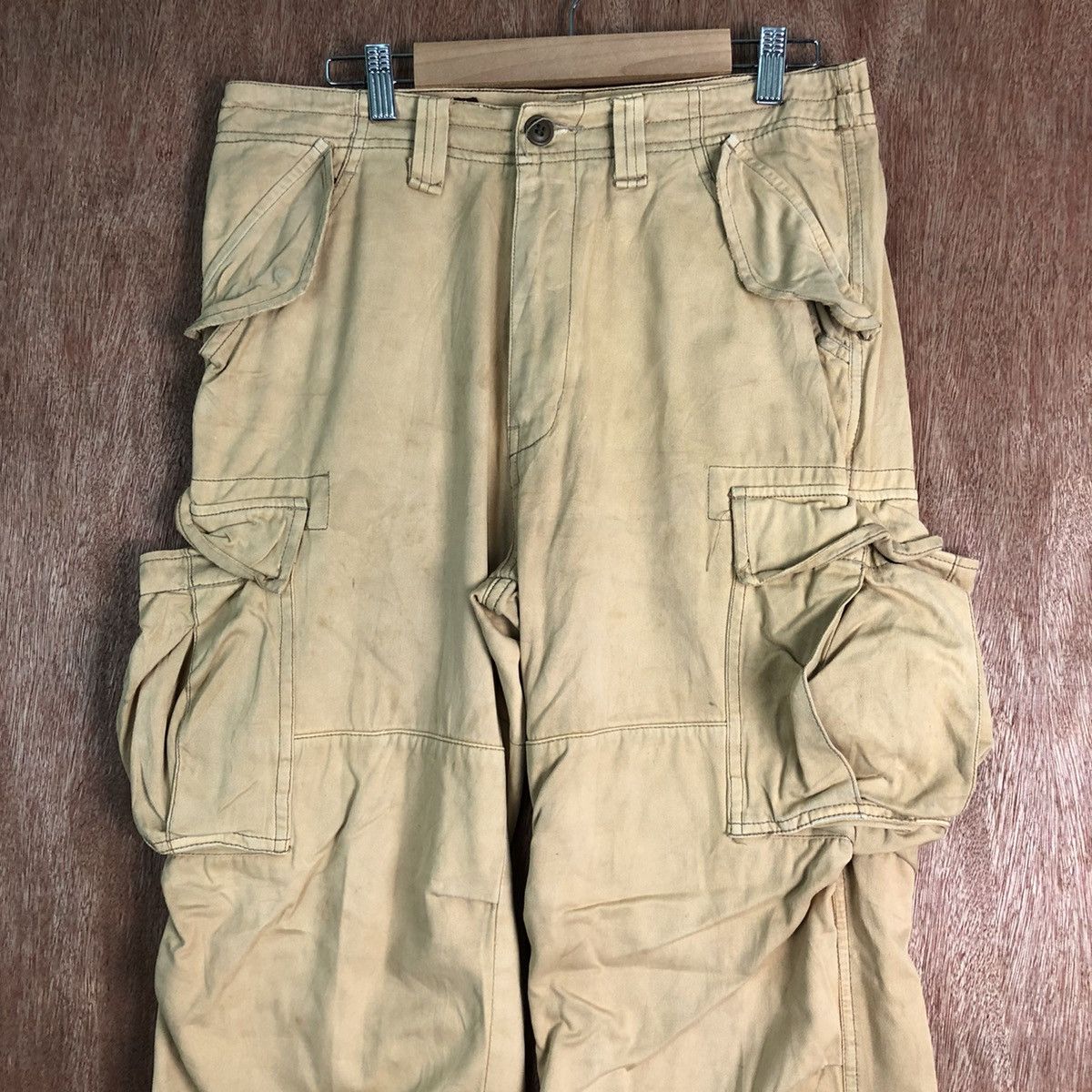 Faded Glory DLL Flash Report faded Brown Multipocket Cargo Pants #c117DL Size US 30 / EU 46 - 2 Thumbnail